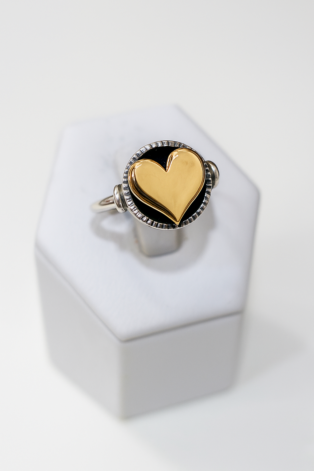 Anello CUORE BICOLOR