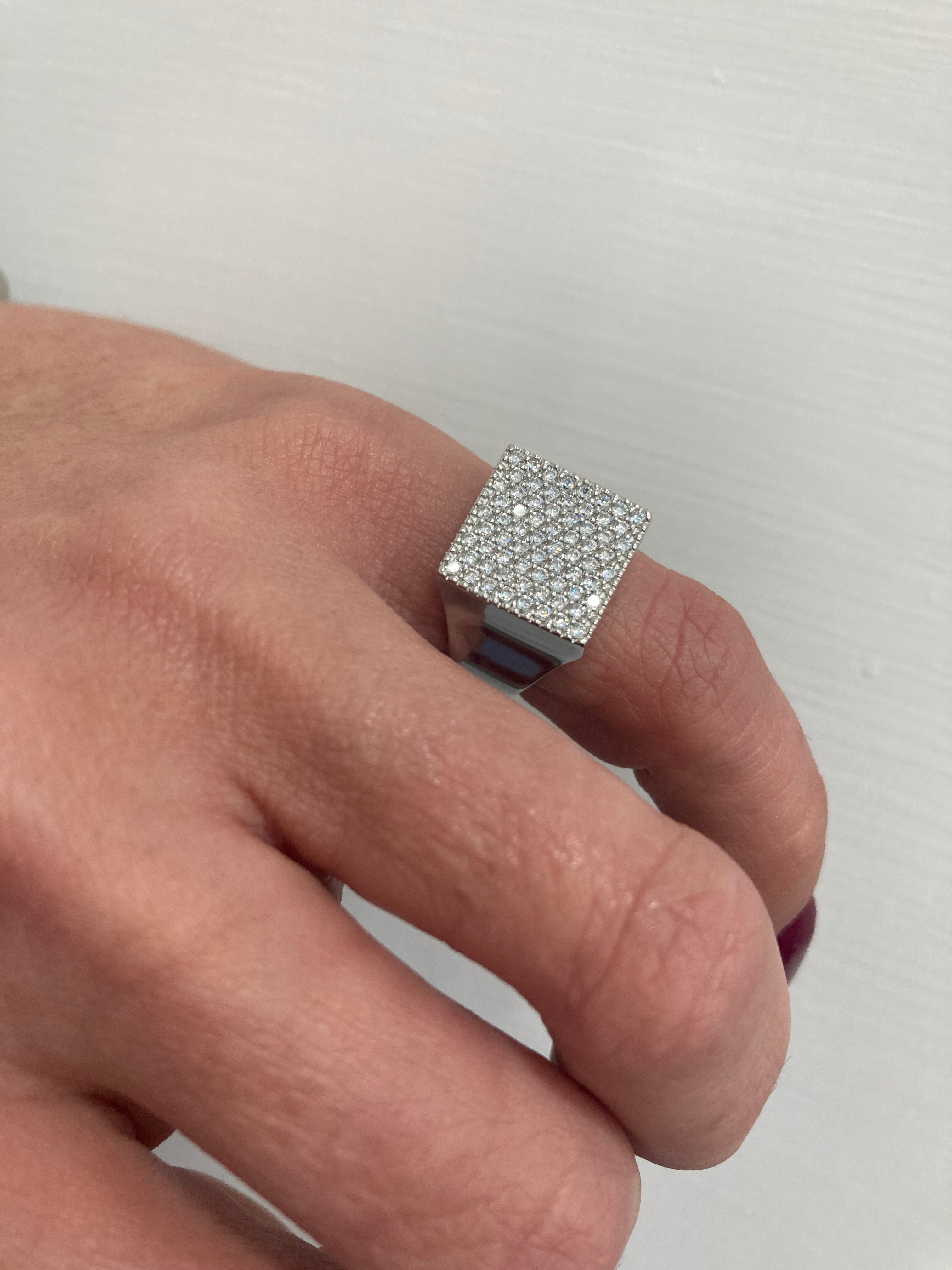 Chevalier QUADRATO PAVÉ DI ZIRCONI