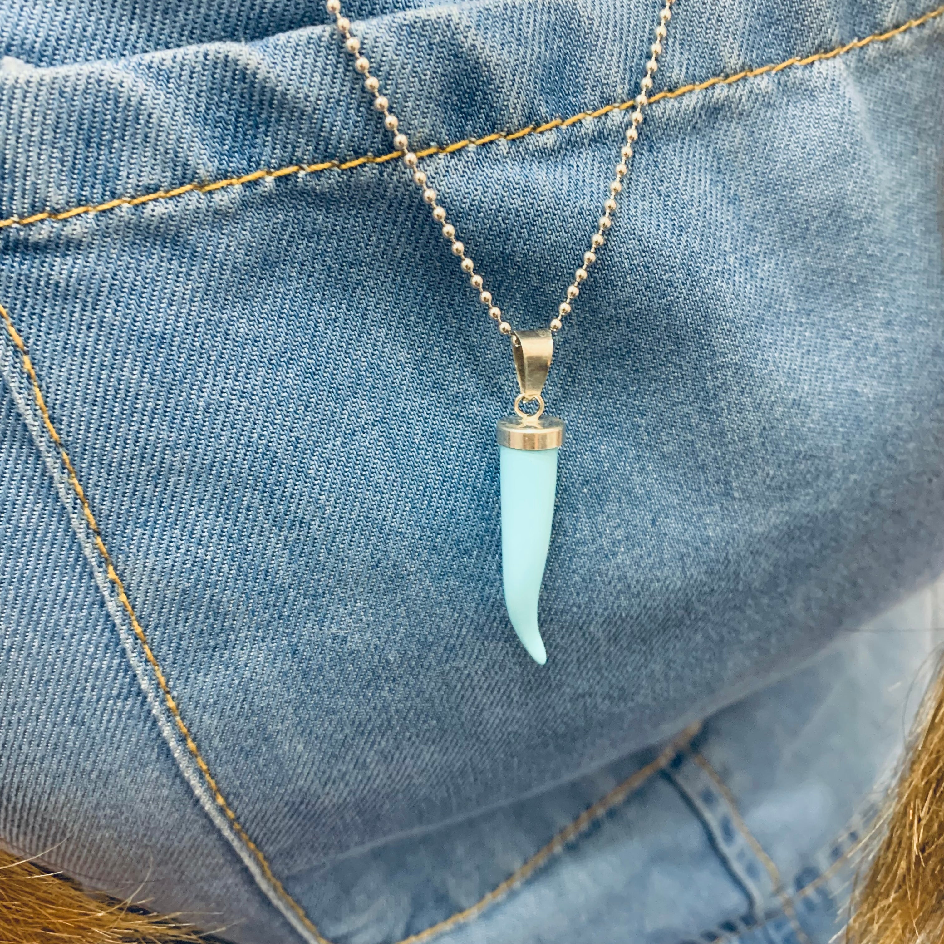 Collana CORNO TURCHESE