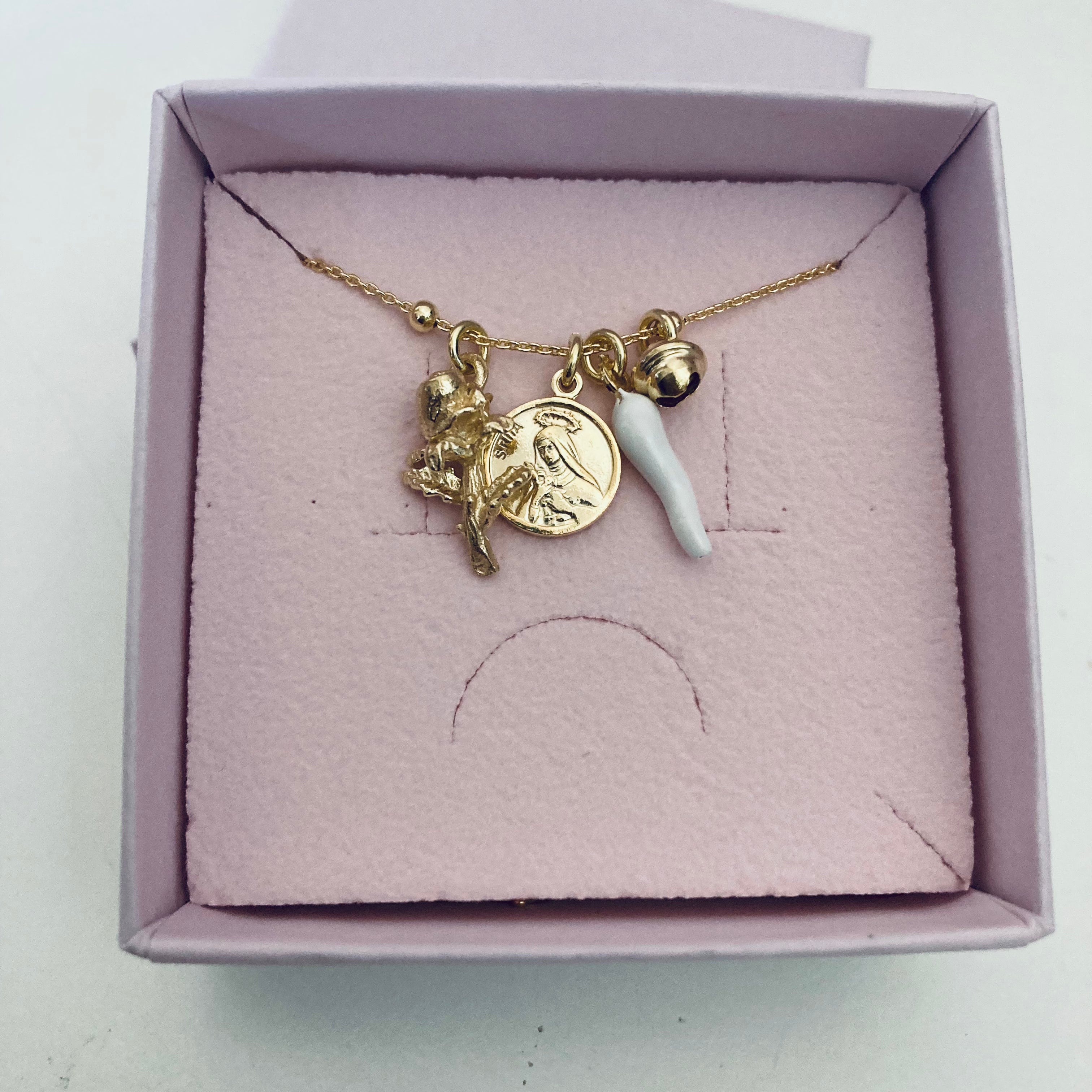 Collana ti desidero in argento 925: per tutte le donne che si augurano di divenire mamme. RabiosaJewels. Versione gold