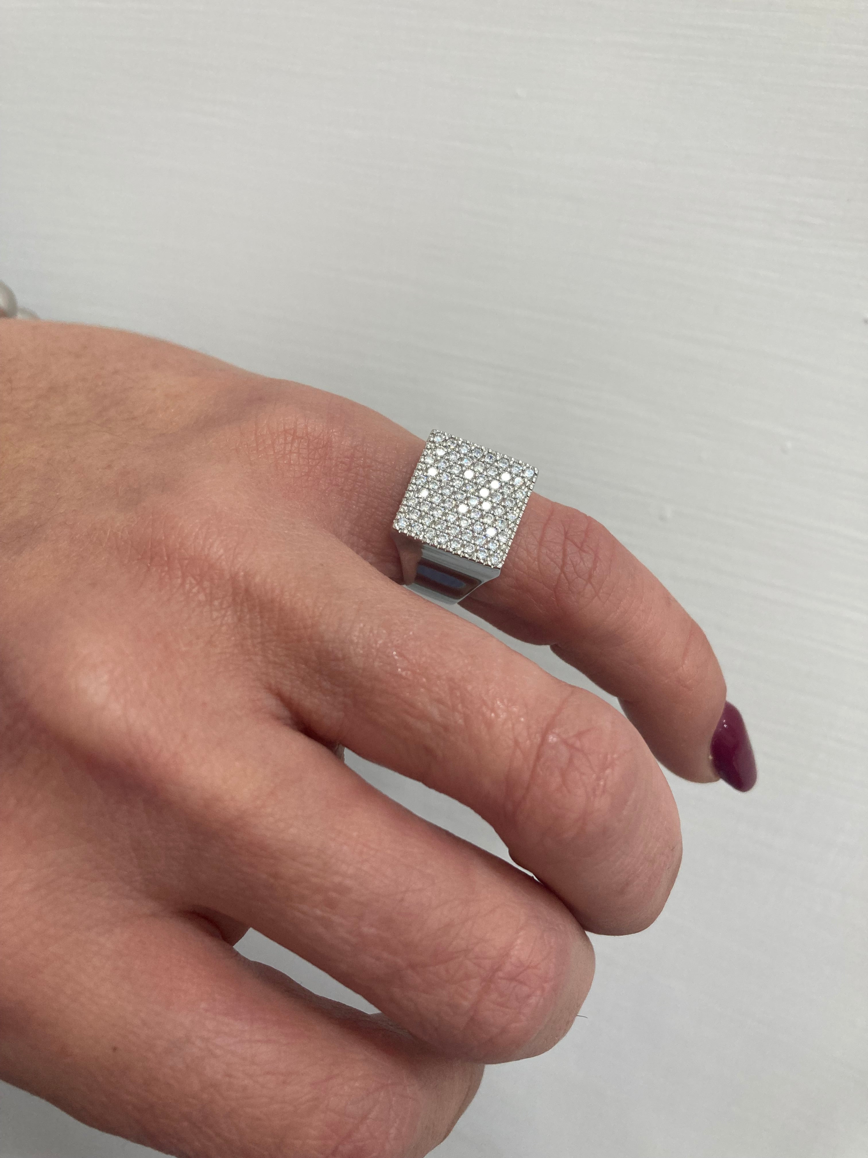 Chevalier QUADRATO PAVÉ DI ZIRCONI