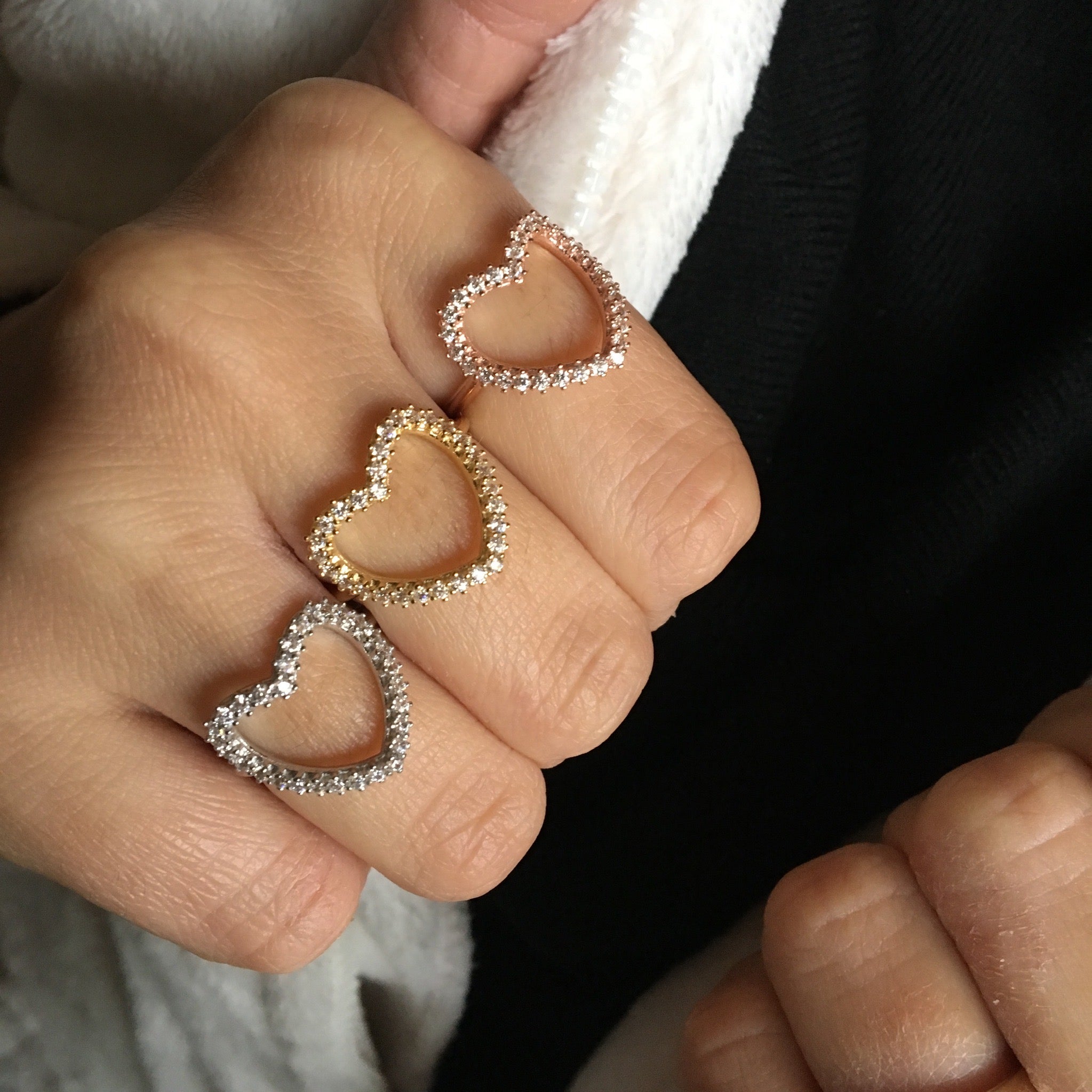 Anello Con Cuore In Argento Rosa Air Pop Maxi Cuori Milano Cuori Milano 54615 Zoom - Foto 7