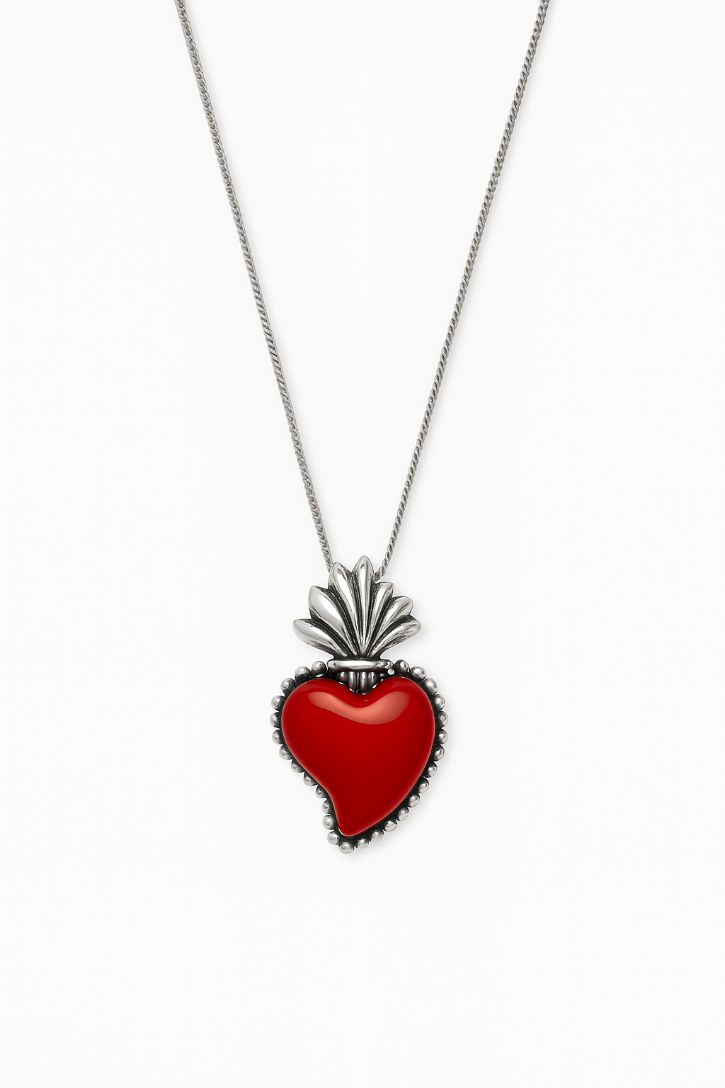 Collana CUORE SACRO ROSSO