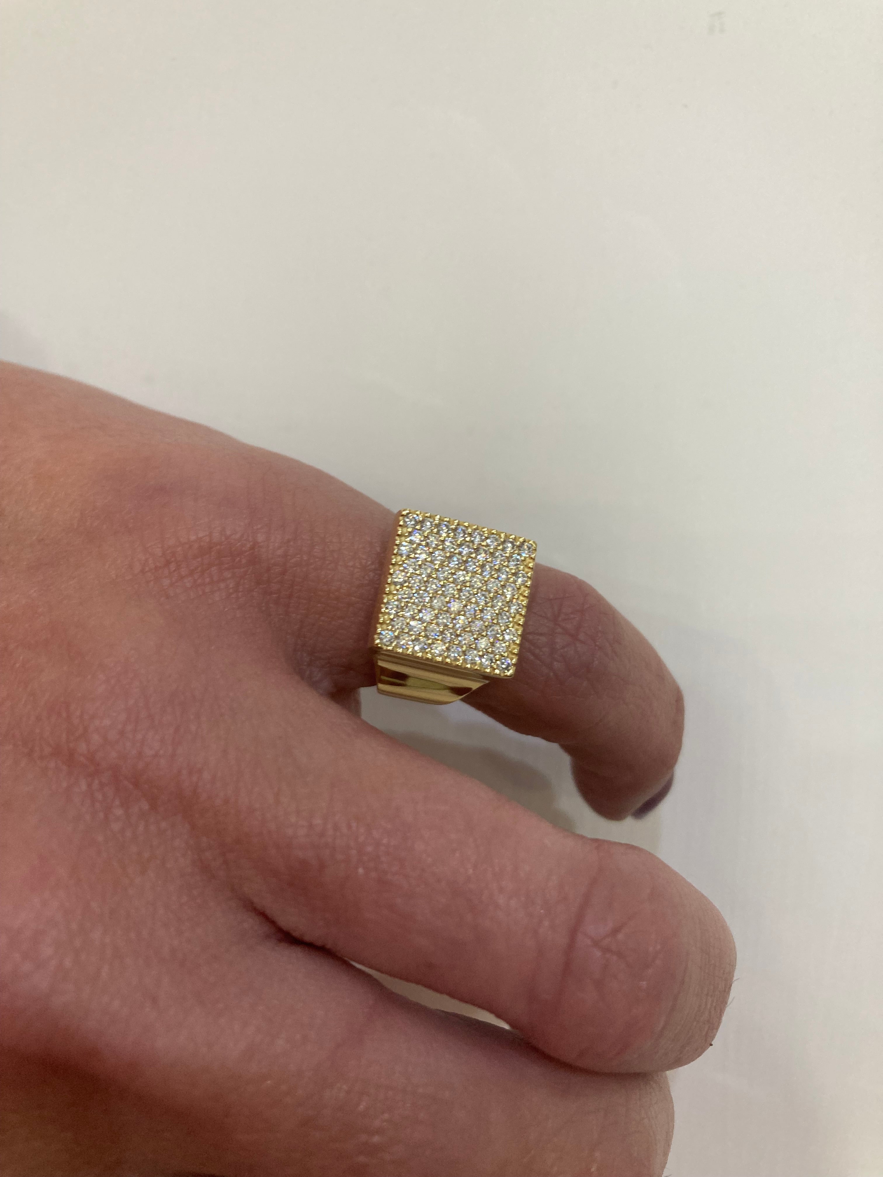 Chevalier QUADRATO PAVÉ DI ZIRCONI