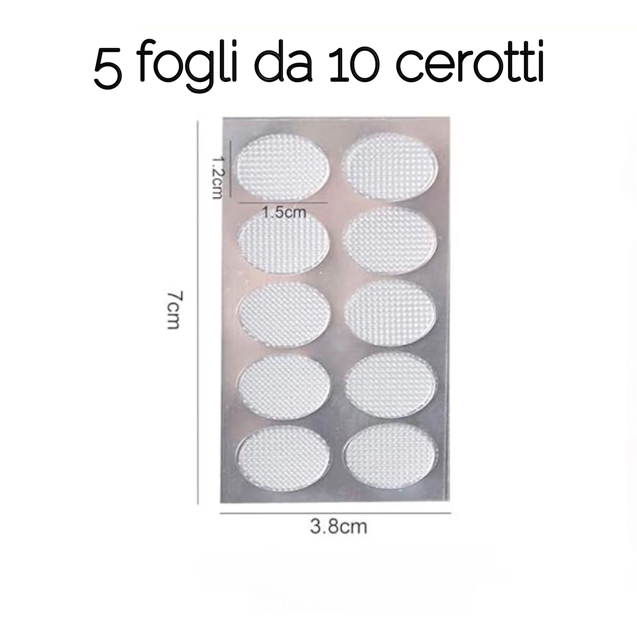 50 PATCH SOSTEGNO Orecchini