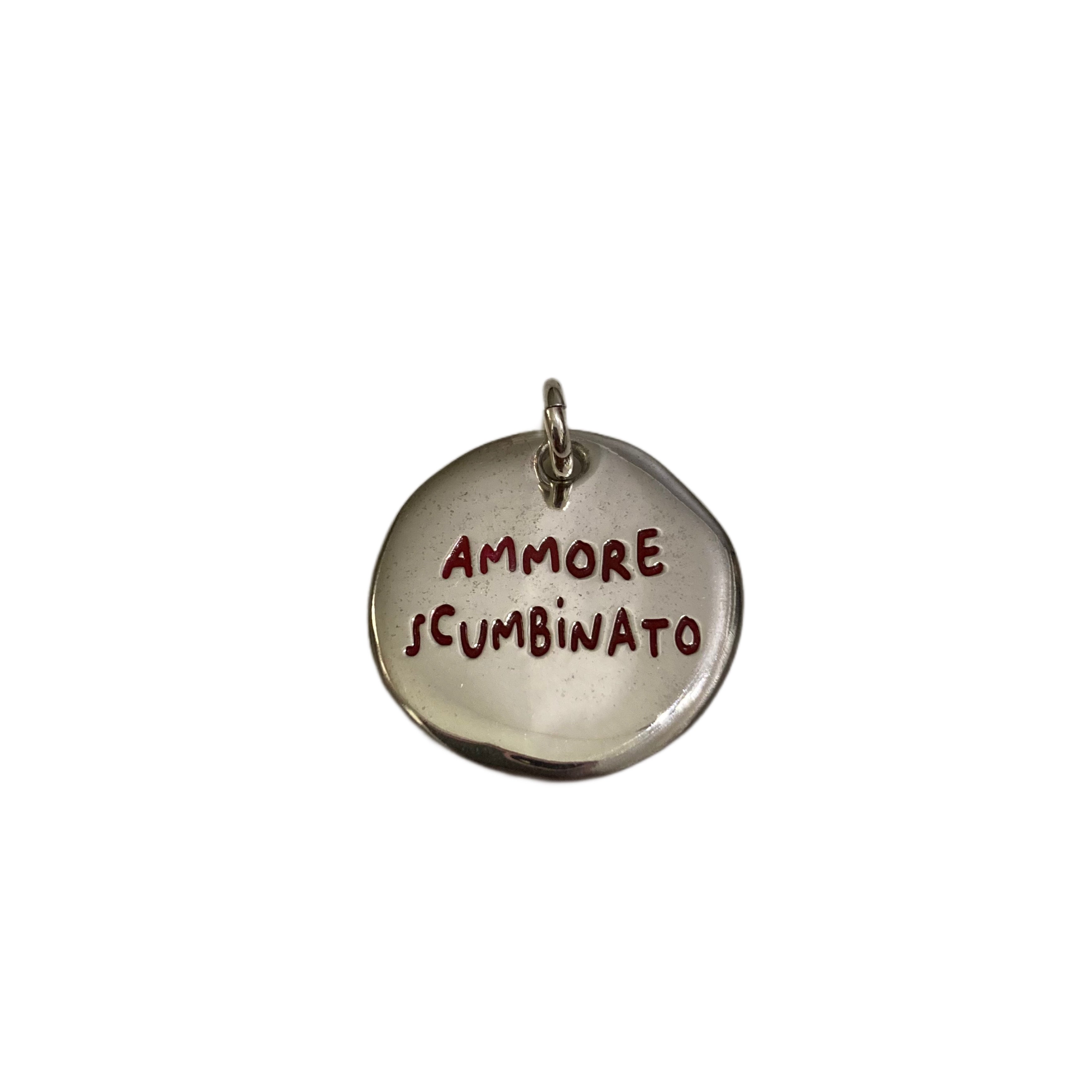 Ciondolo saponetta in argento 925: Ammore Scumbinato. Rabiosa