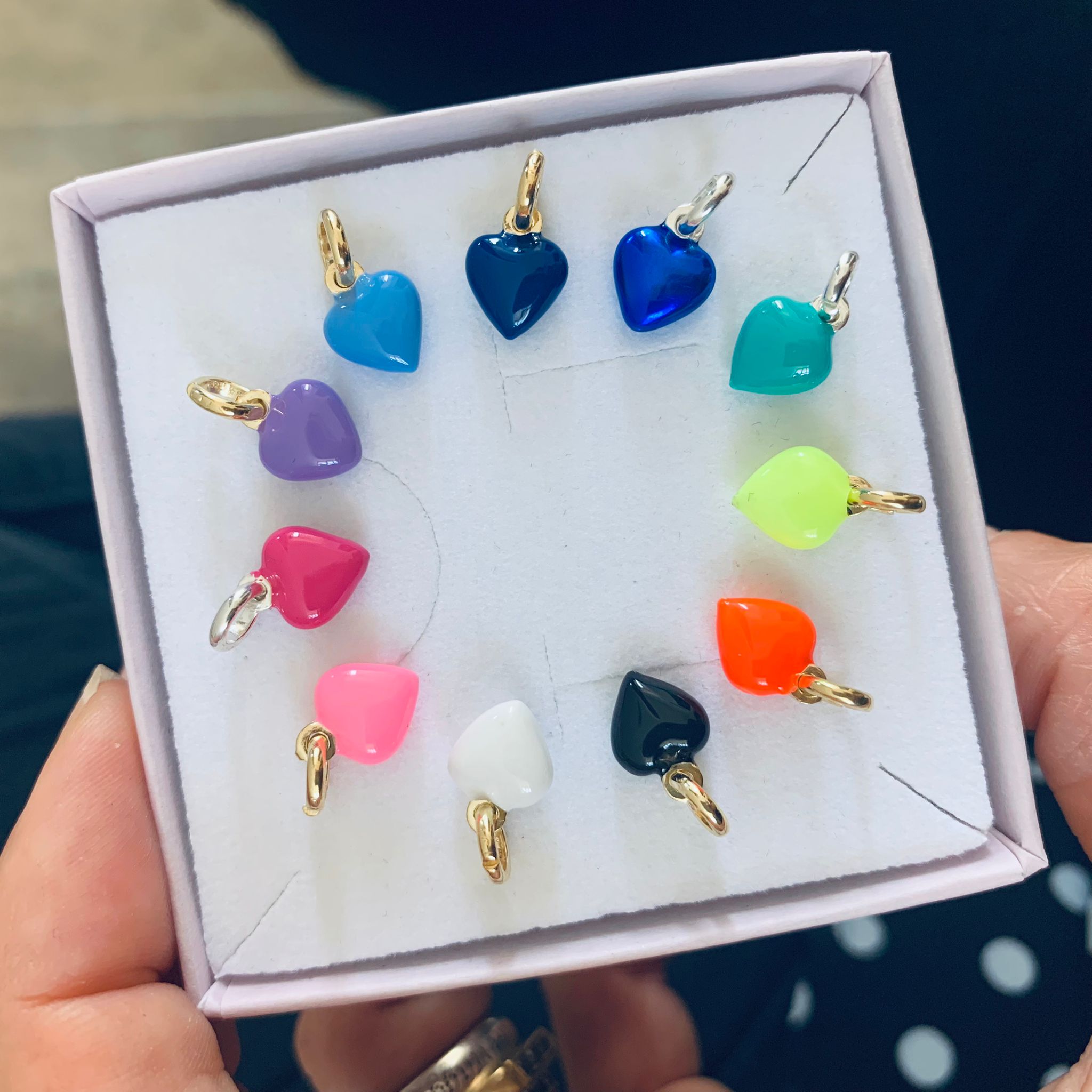 ciondolo cuoricino colorato in argento925. RabiosaJewels