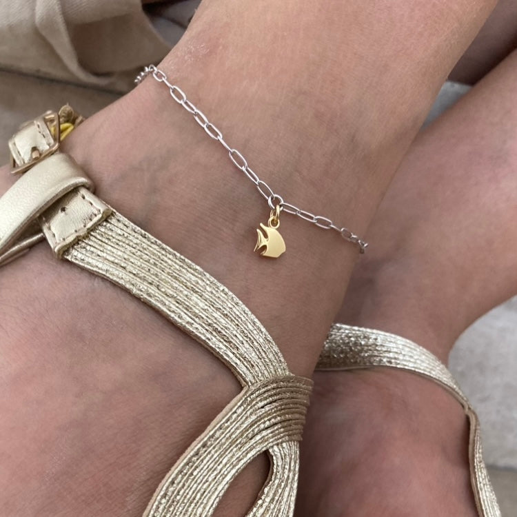 cavigliera pesciolino in argento 925. RabiosaJewels