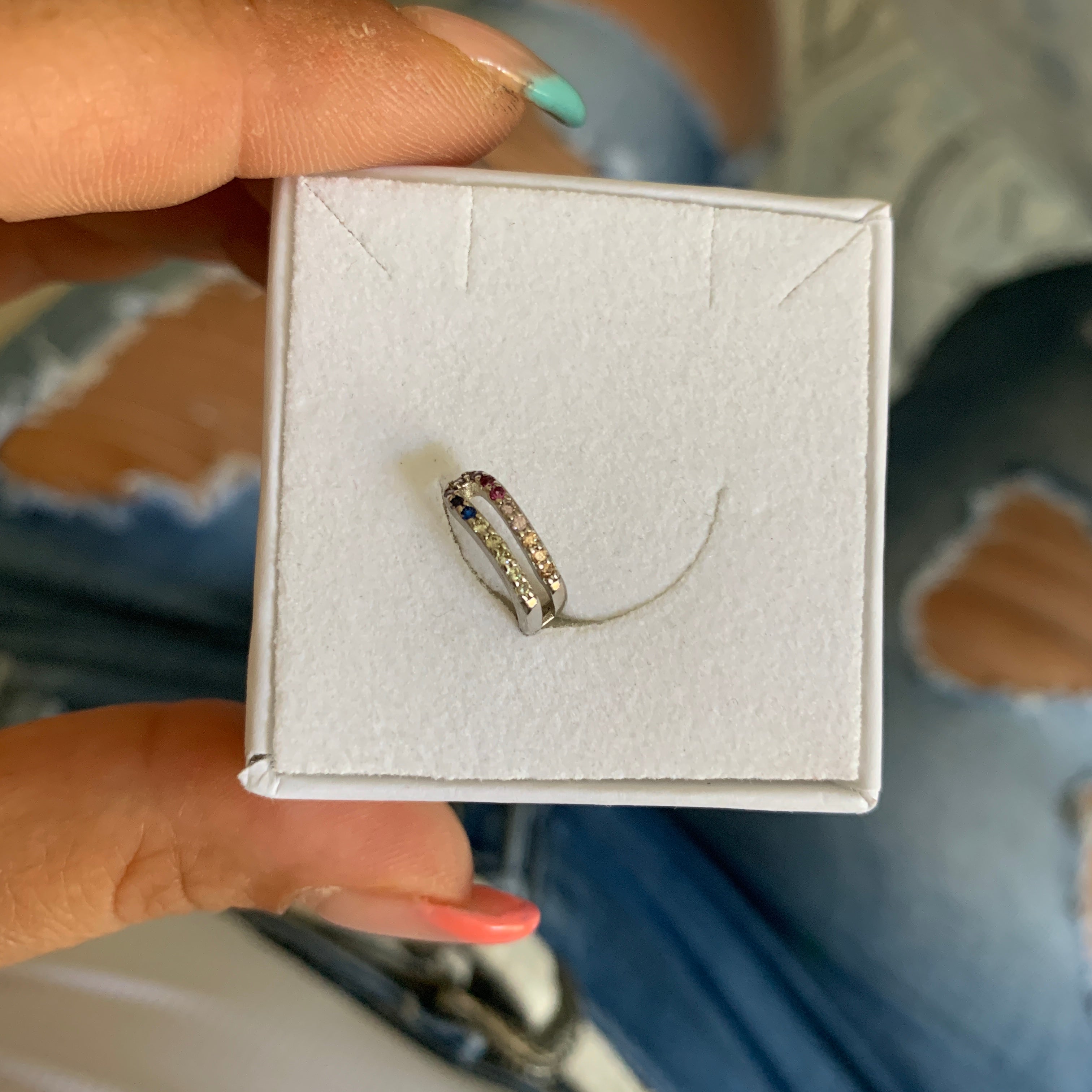 Earcuff ZIRCONI RAINBOW (4721316069439)