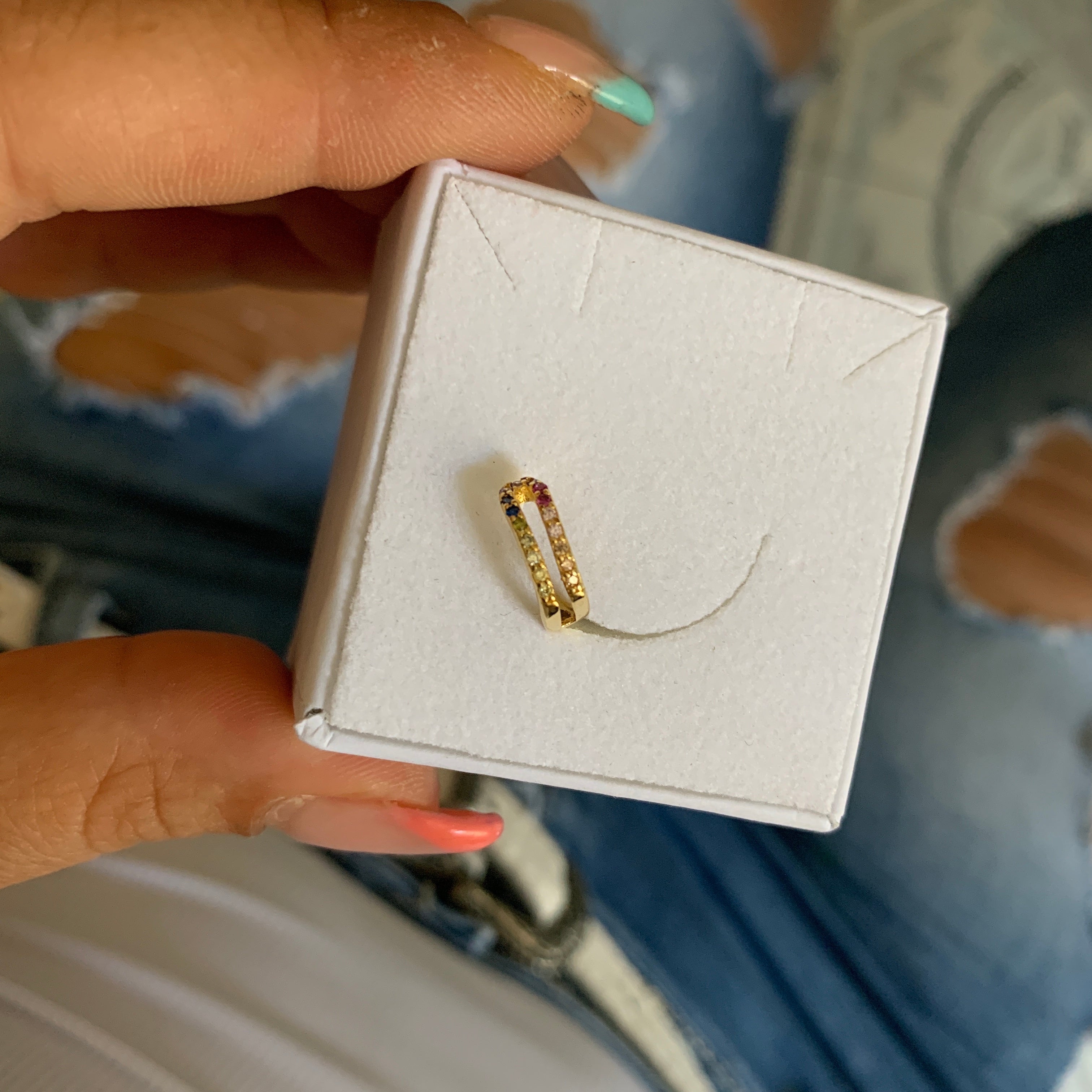 Earcuff ZIRCONI RAINBOW (4721316069439)