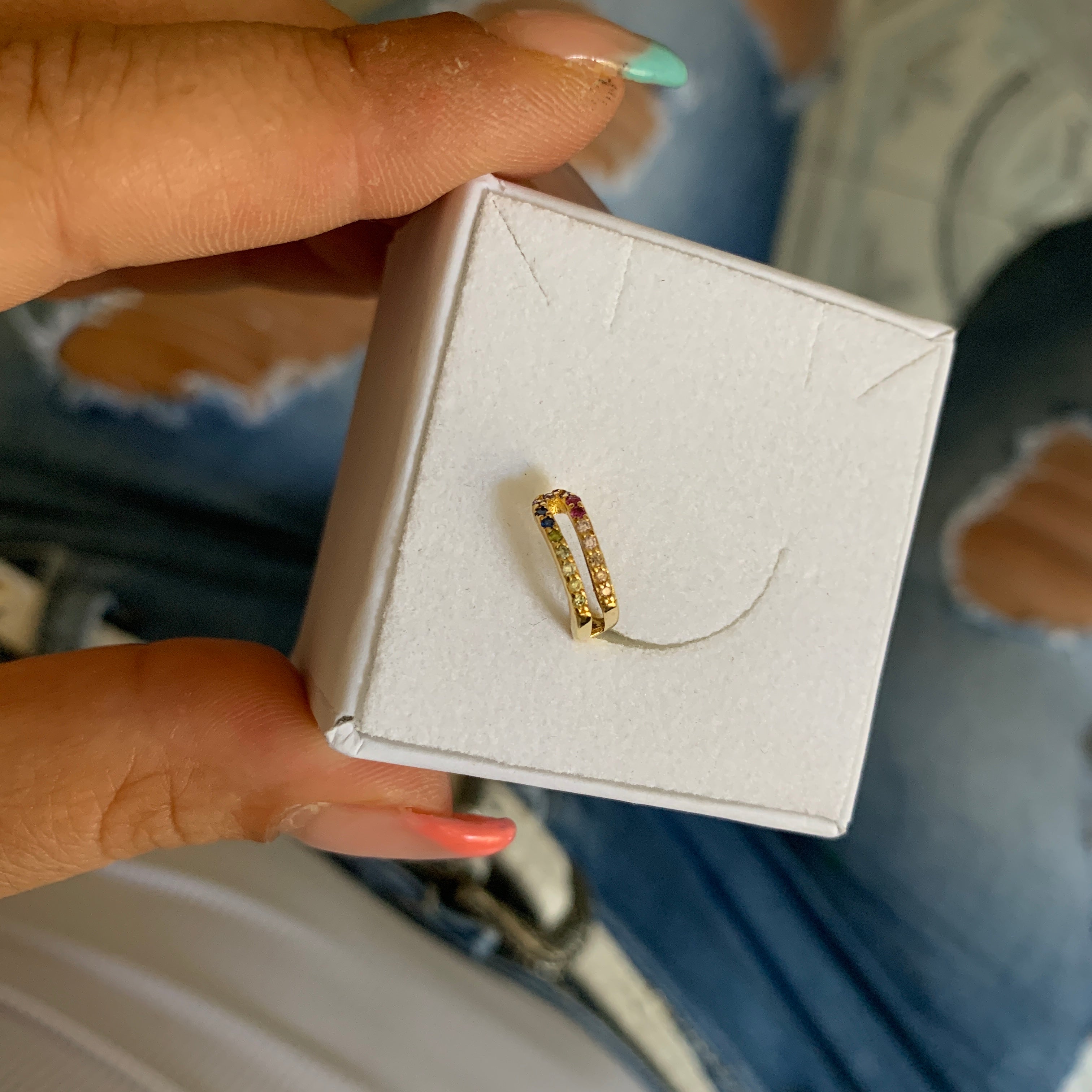 Earcuff ZIRCONI RAINBOW (4721316069439)