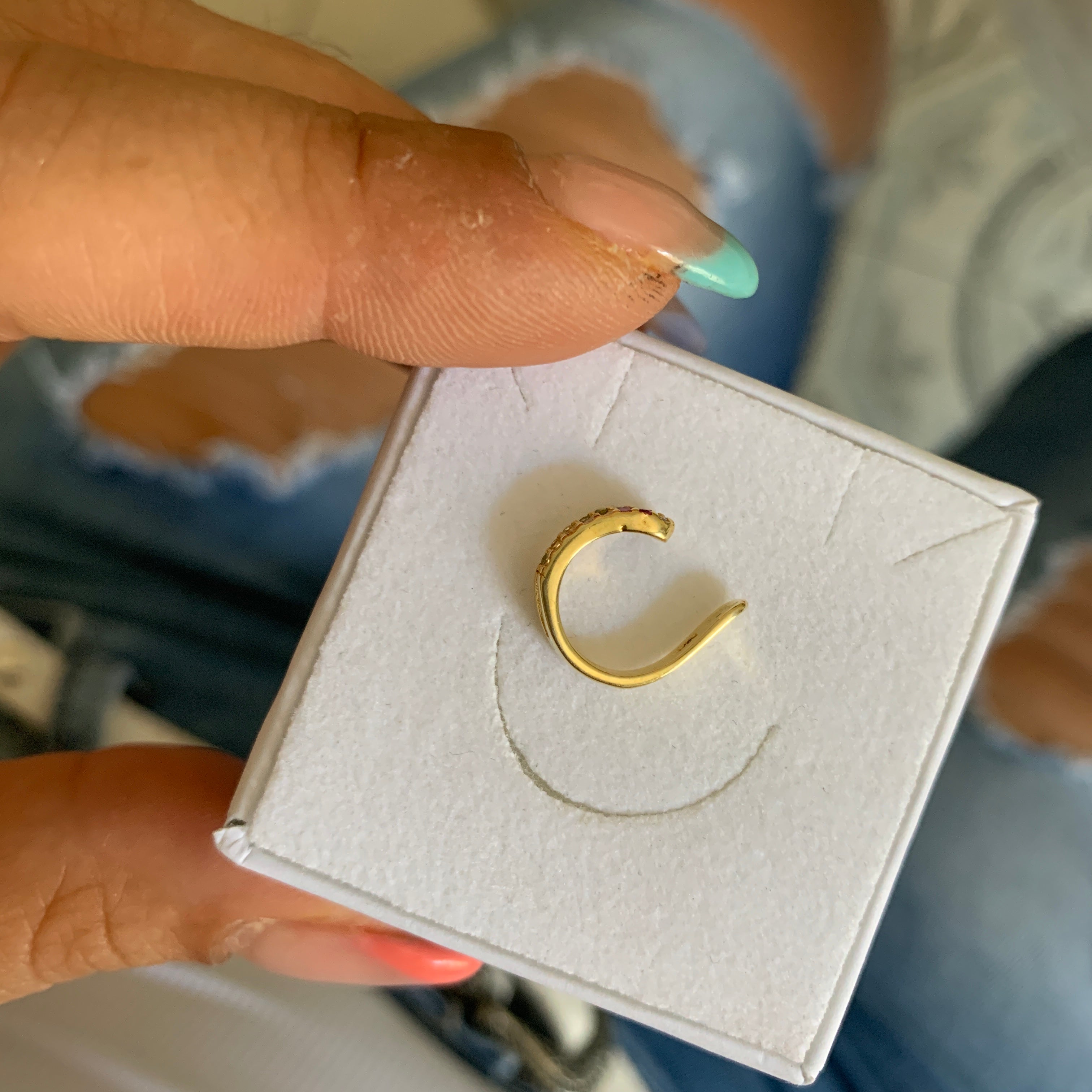 Earcuff ZIRCONI RAINBOW (4721316069439)