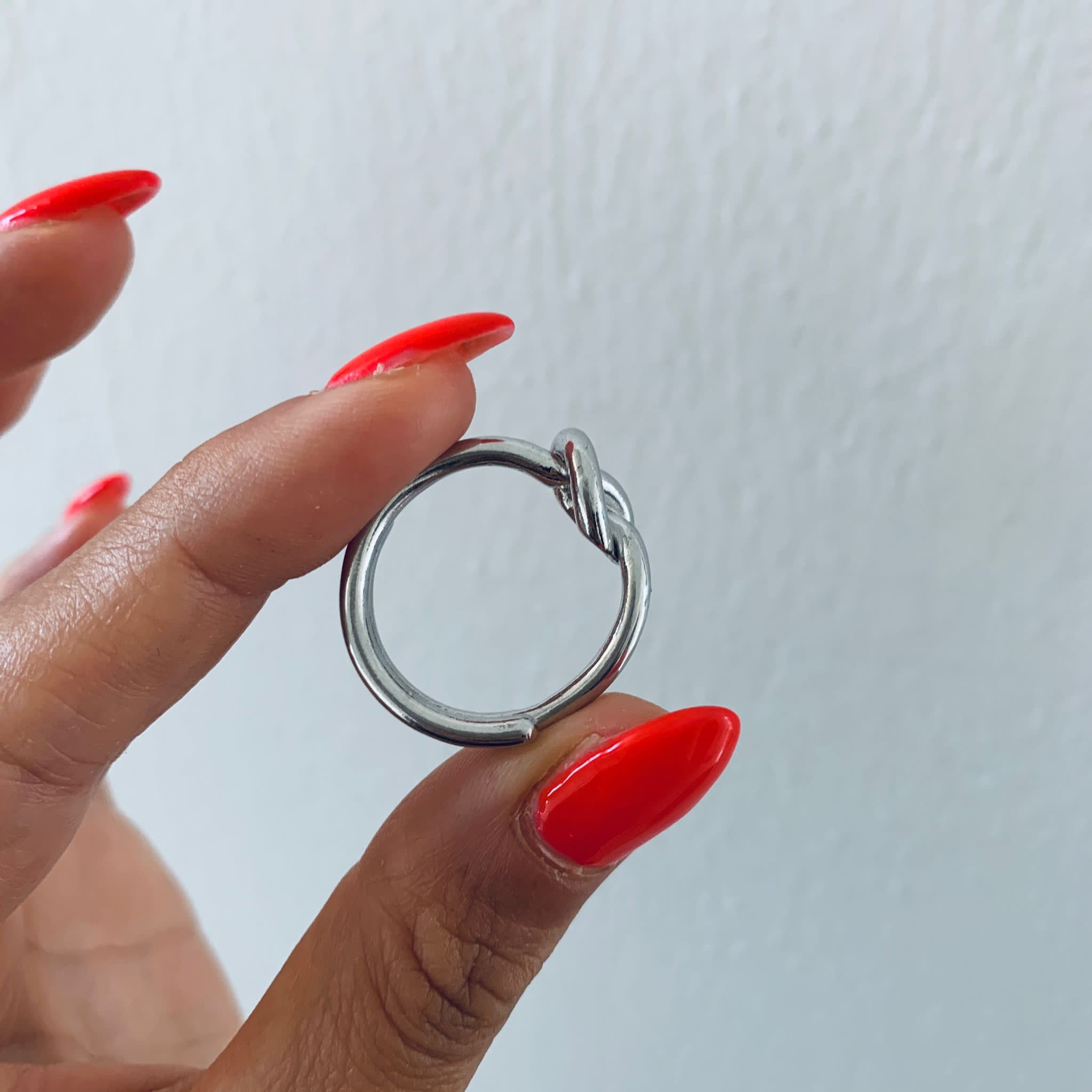 Anello nodo da uomo. regolabile. rabiosaJewels.versione silver