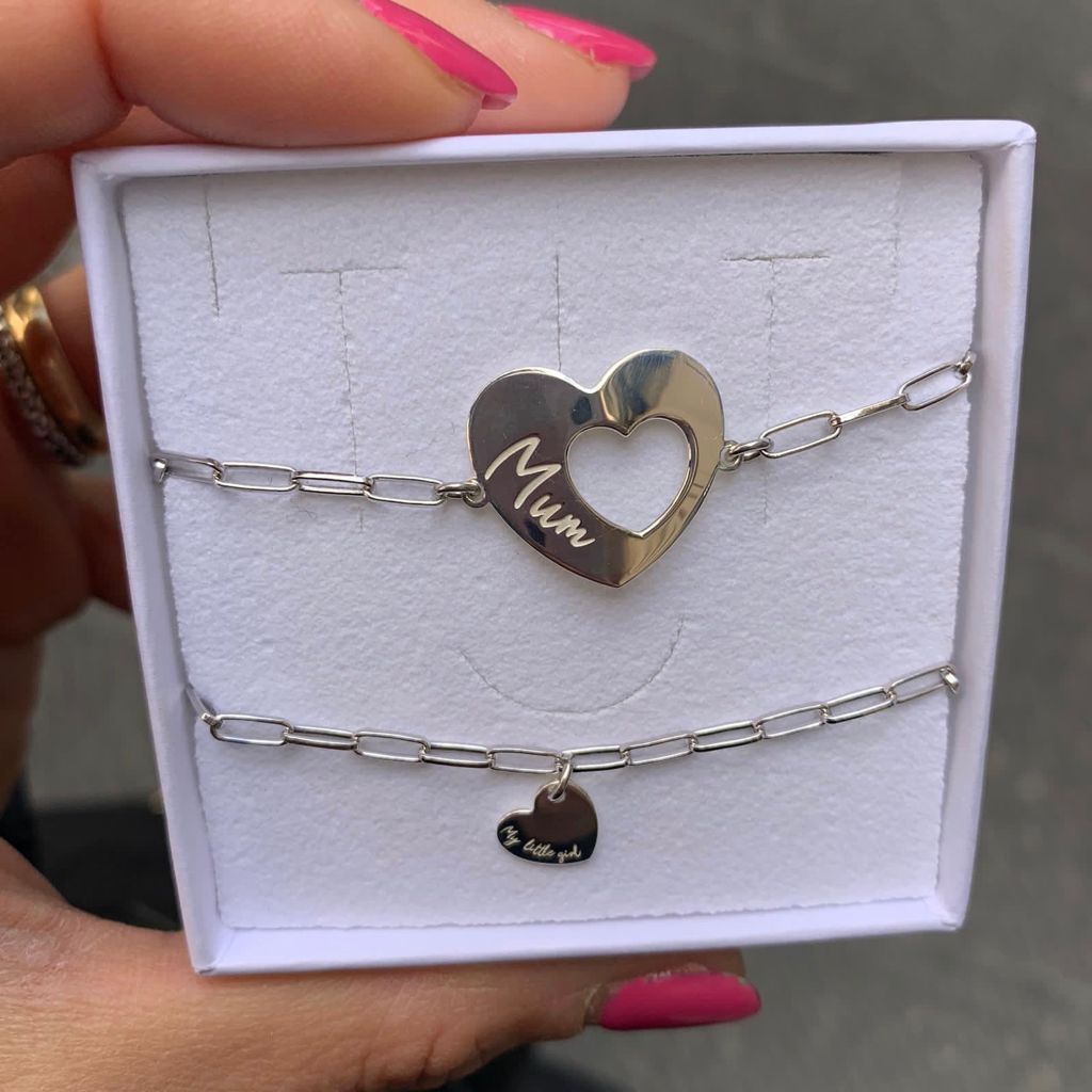 RabiosaJewels. Duo bracciali Mom&Girl. argento 925. silver.