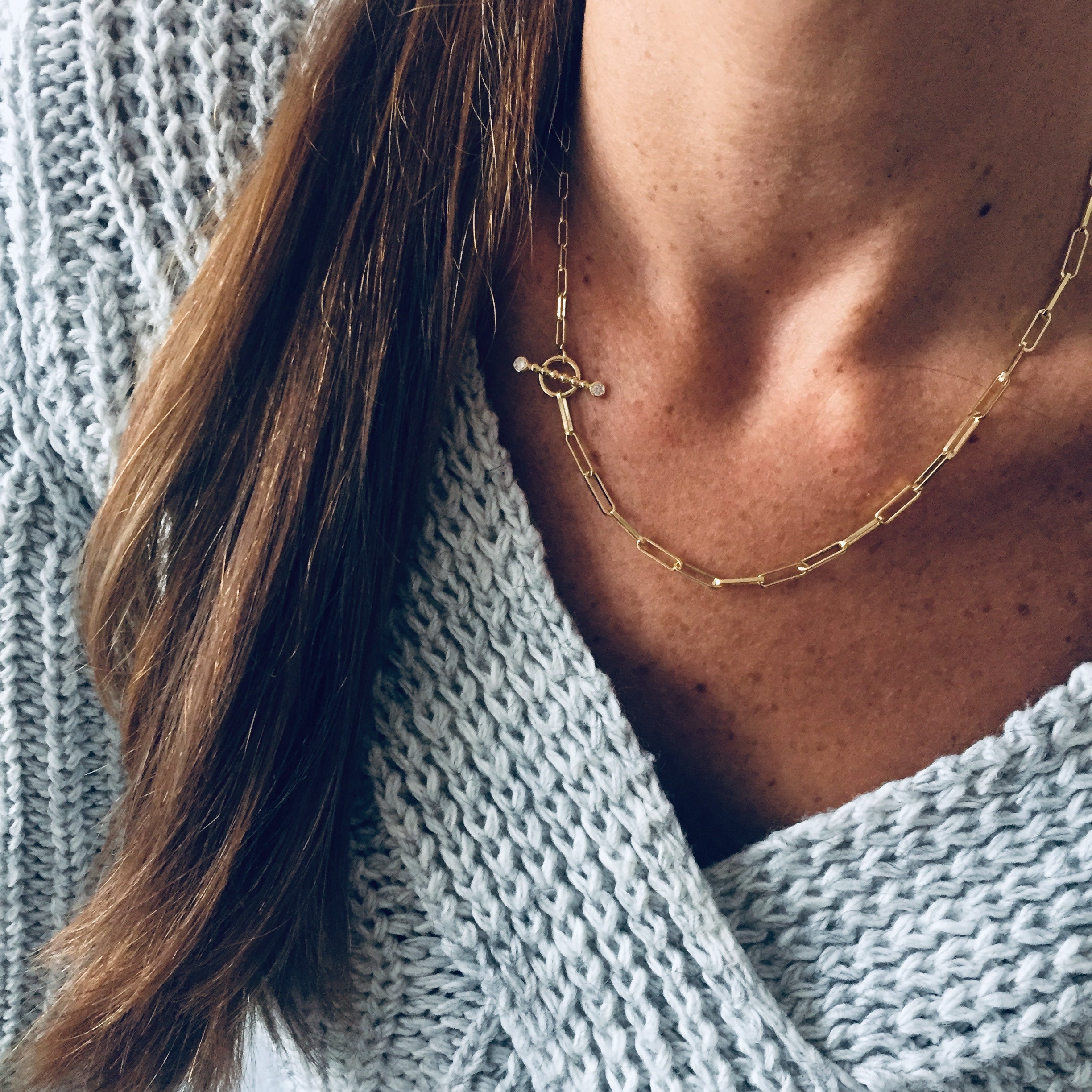 RabiosaJewels. Collana amira argento925 gold. foto indossata