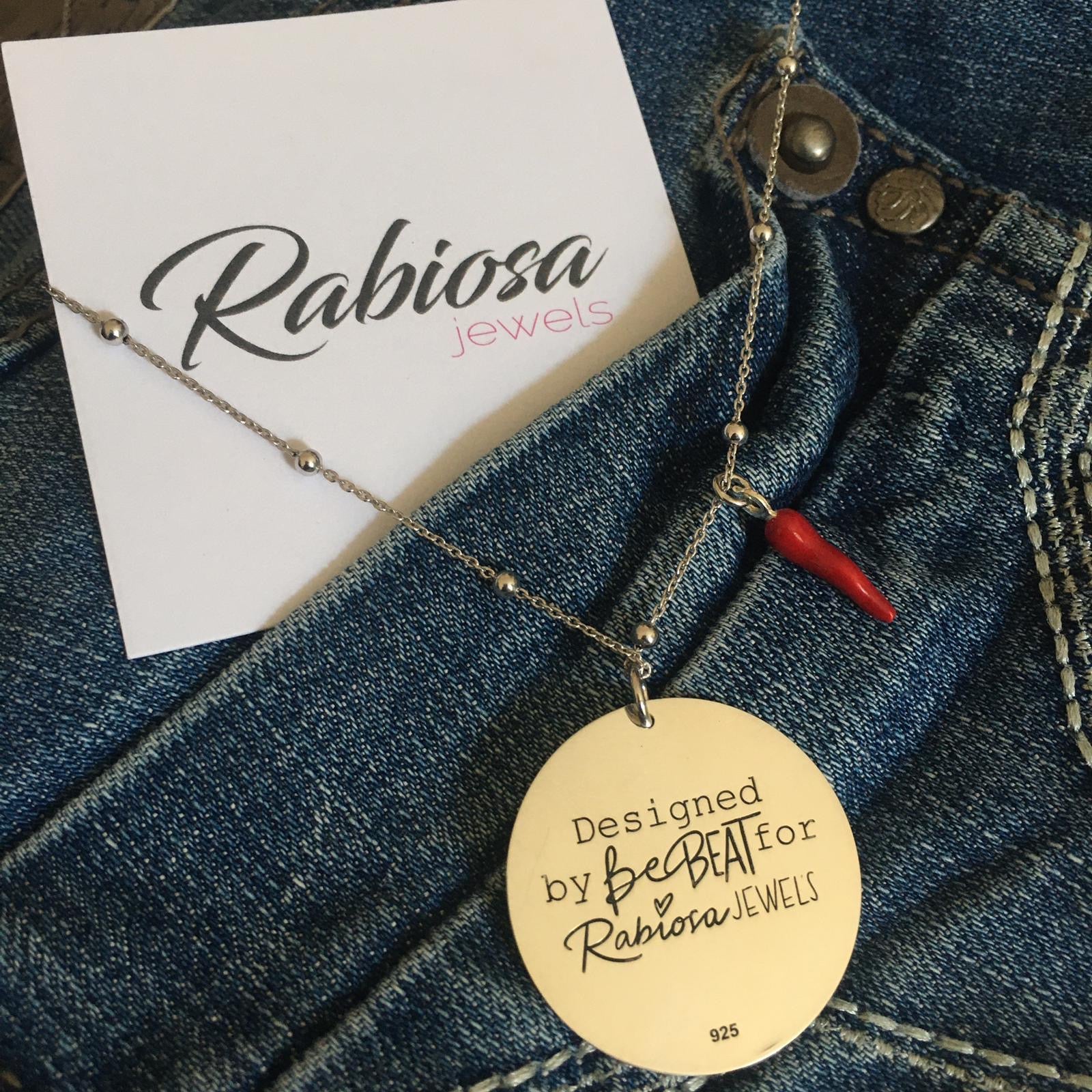 collana aspettando il sole, disegnata in esclusiva da BeBEAT per RabiosaJewels. argento 925. dettaglio retro (4699404271679)