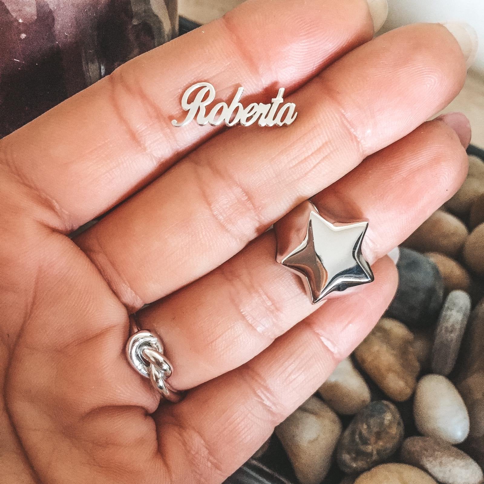 RabiosaJewels. mono orecchino con nome Brando. argento925 (4452716544063)