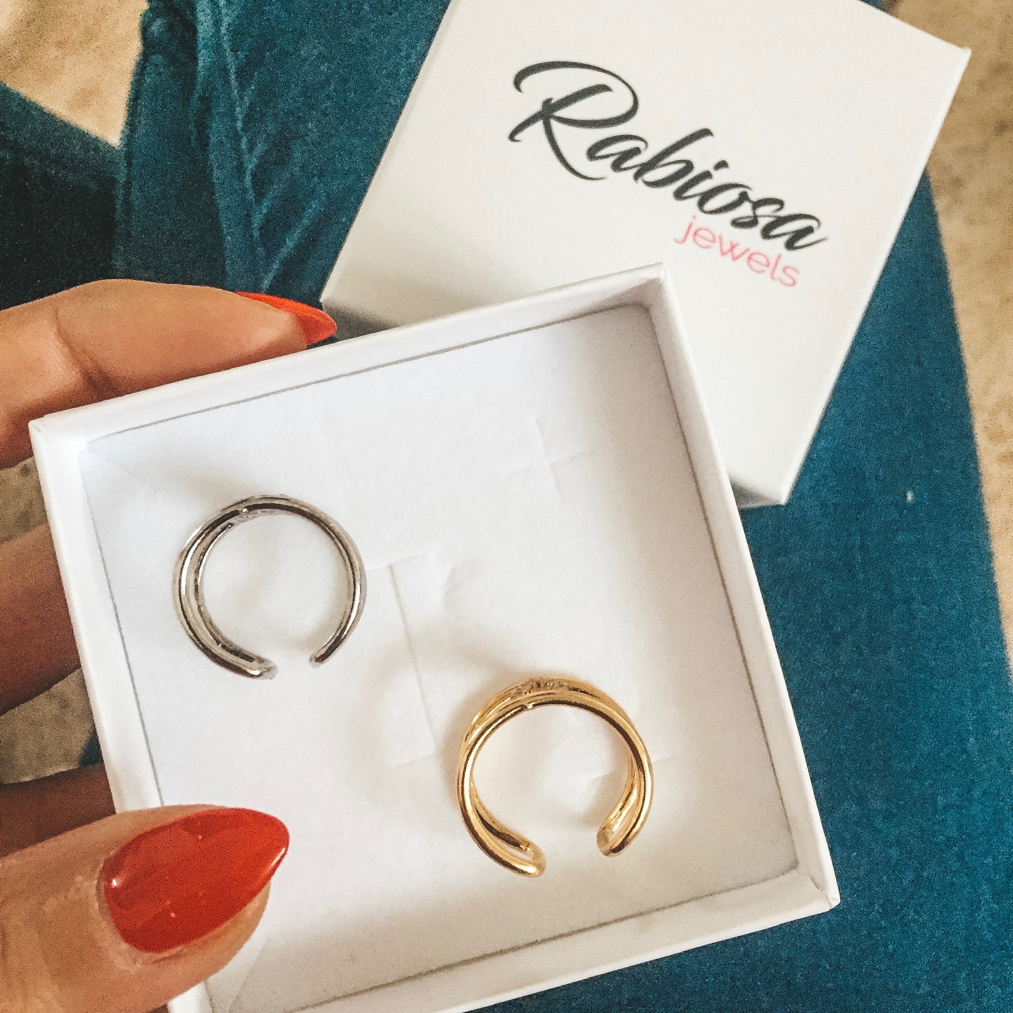 Anello Binario con Iniziale in Zirconi (4377018597439)