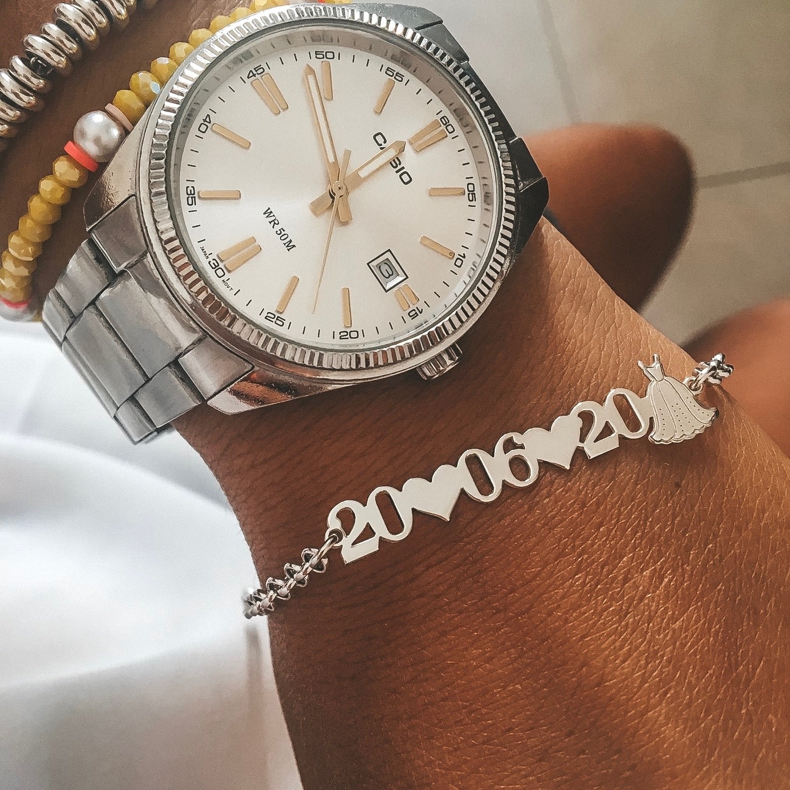 bracciale nome. argento 925. silver. bracciale data. bracciale personalizzato. rabiosajewels (4391200653375)
