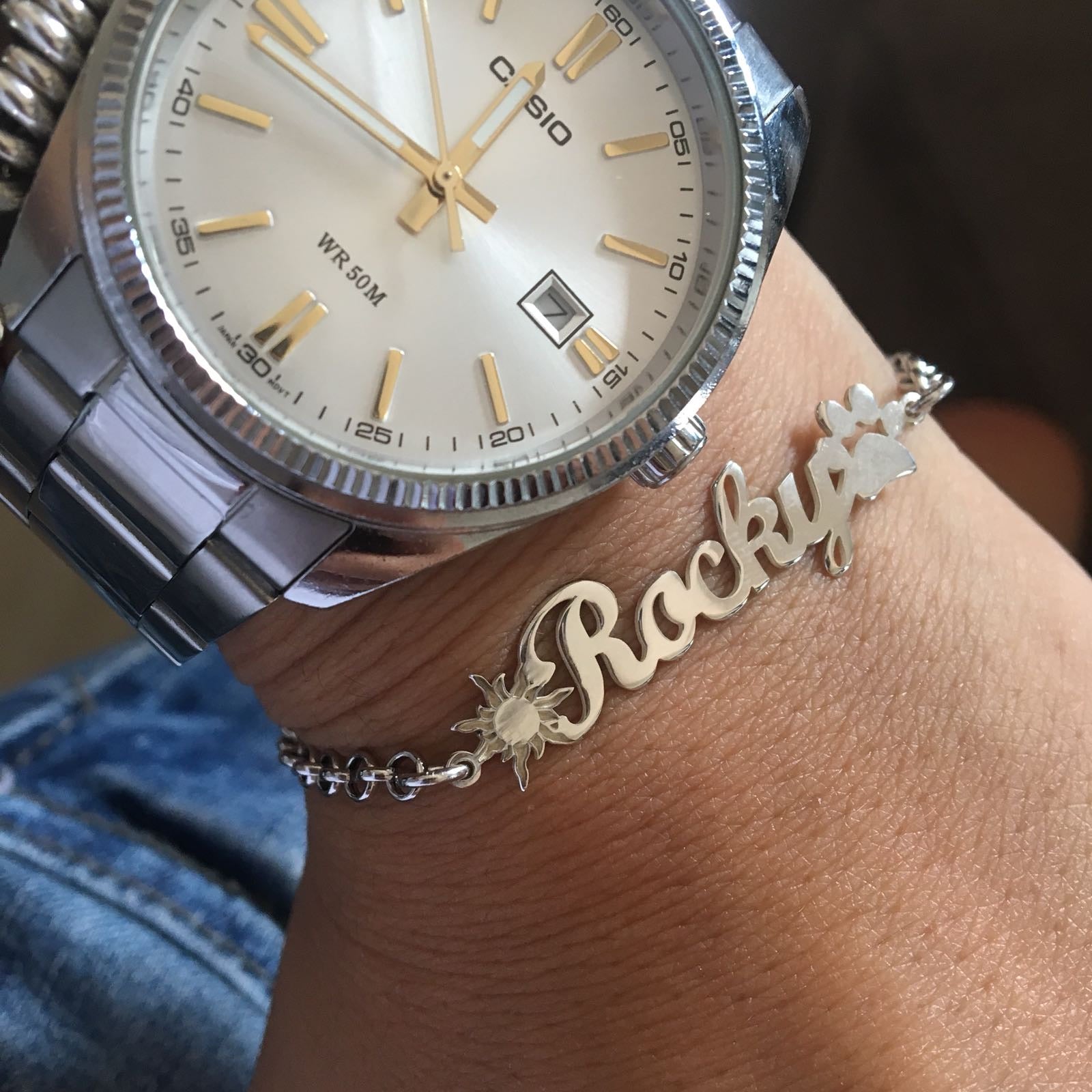 bracciale nome. argento 925. silver. bracciale personalizzato. rabiosajewels (4391200653375)