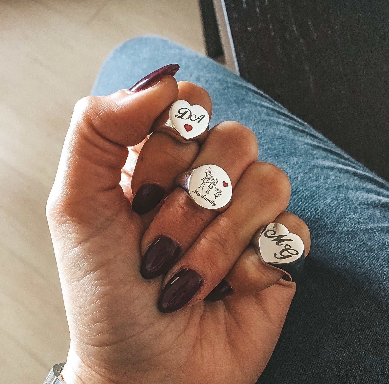 chavalier con disegni personalizzati. rabiosajewels (4377104351295)