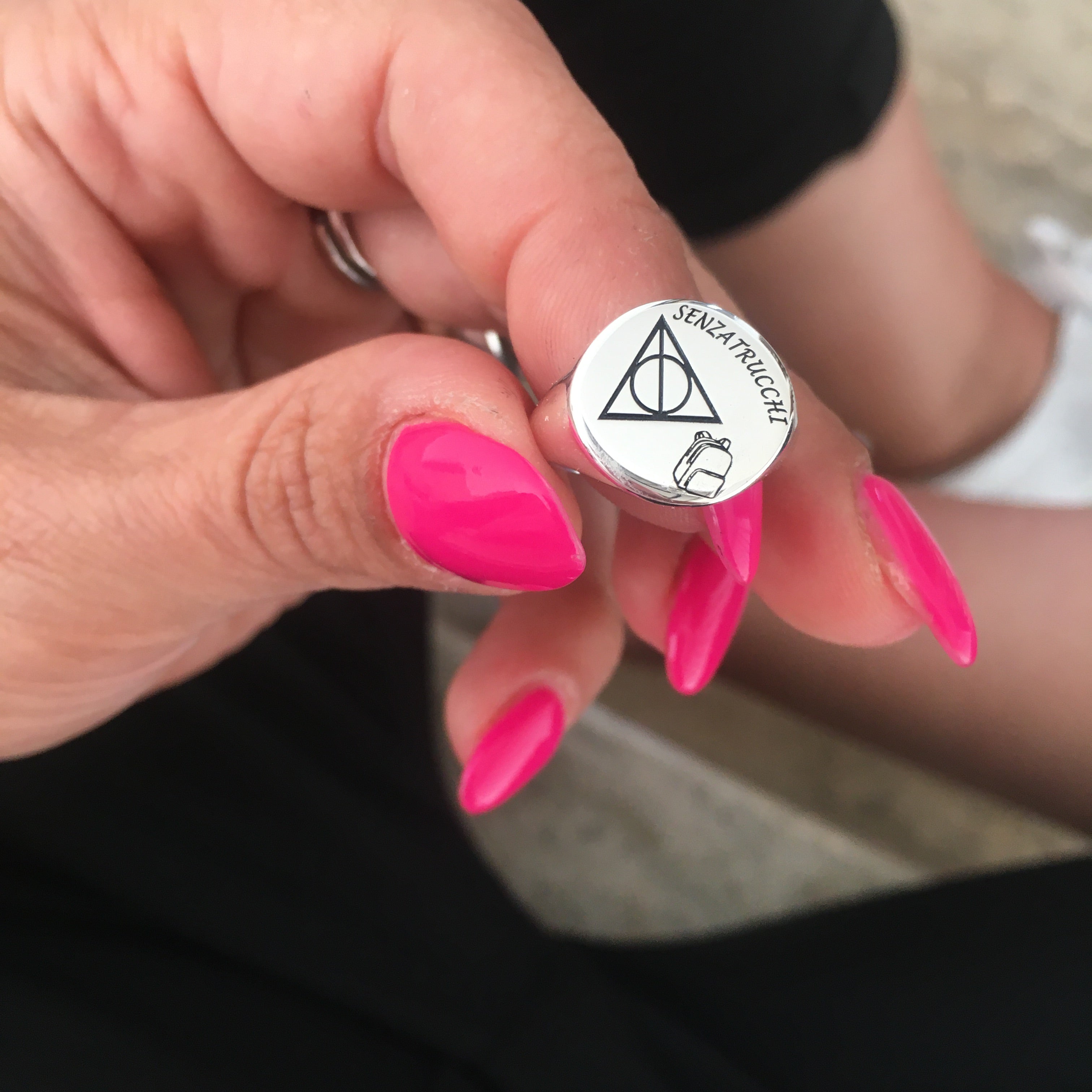 chevalier da mignolo donna in argento 925.RabiosaJewels. incisione personalizzata