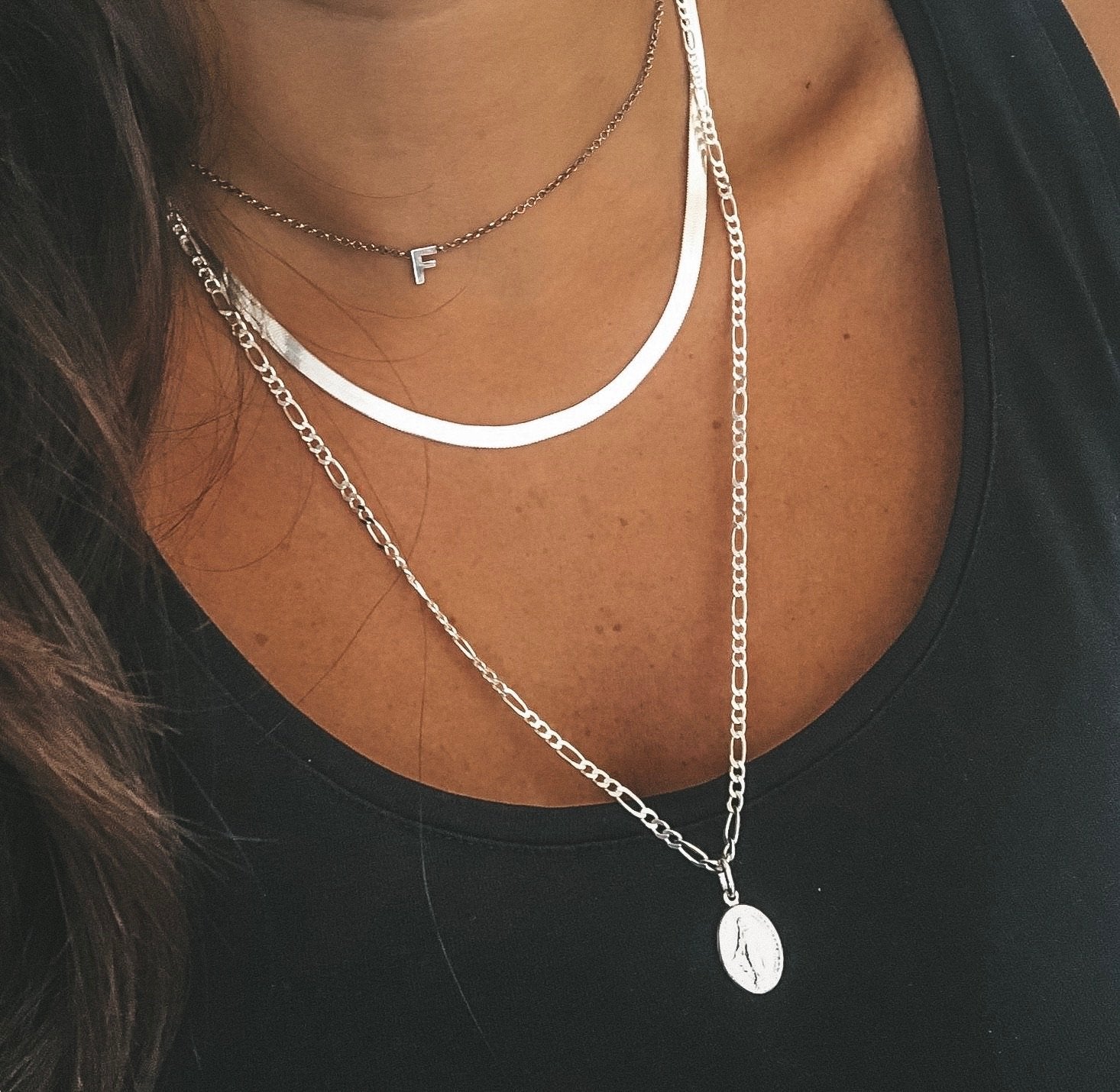 collana 3+1 con madonnina. charms madonna. argento925. silver. rabiosajewels (4380128215103)