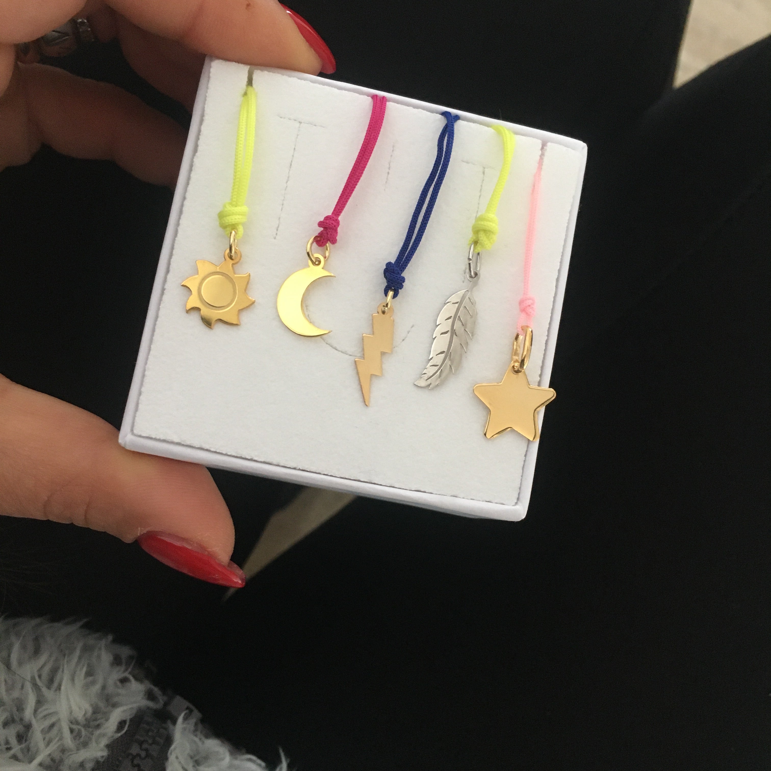 Cordoncino Colorato con CIONDOLO ARGENTO 925 (6089831874752)