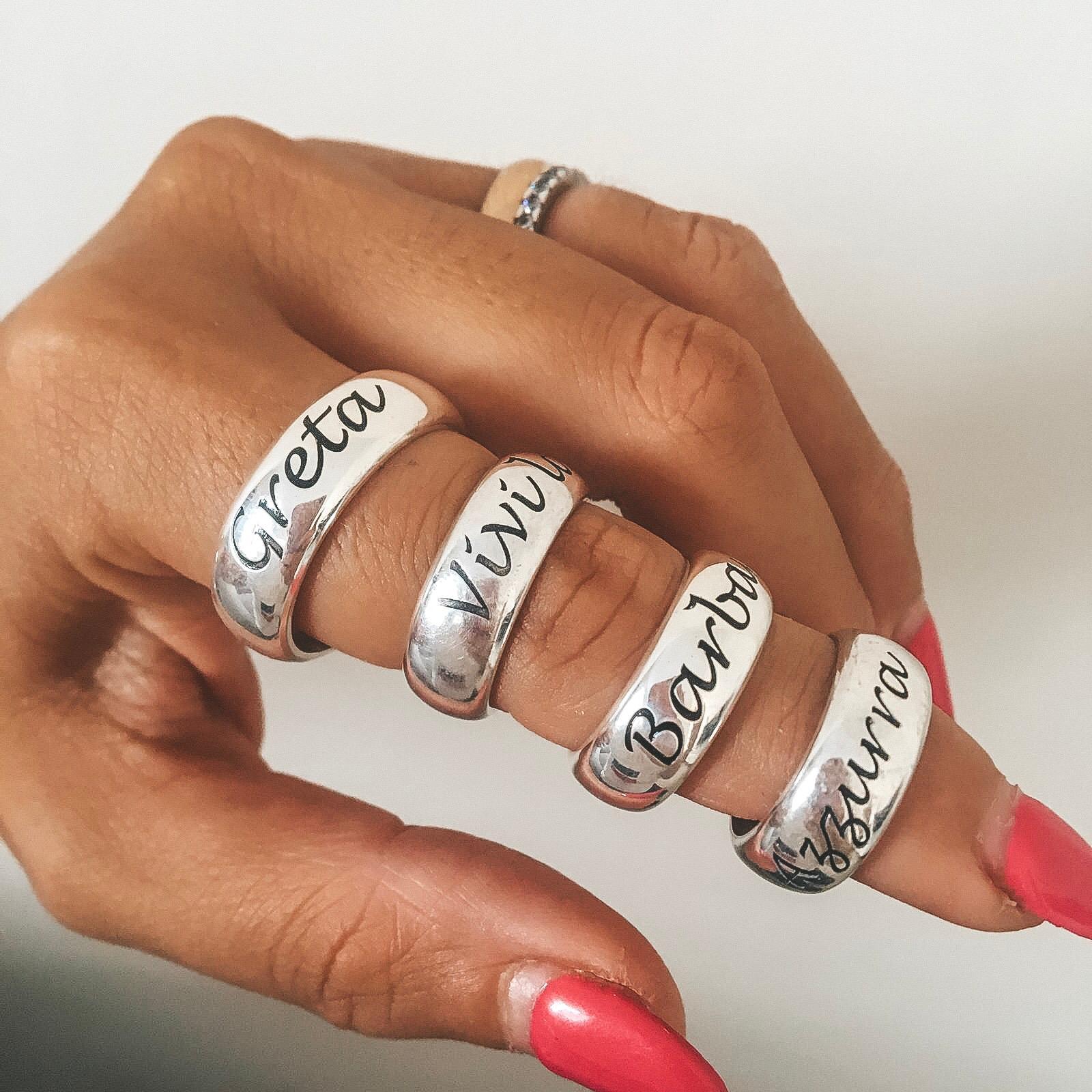 fedona personalizzata 7mm/10 grammi. argento925. incisione nera. RabiosaJewels (4370229755967)