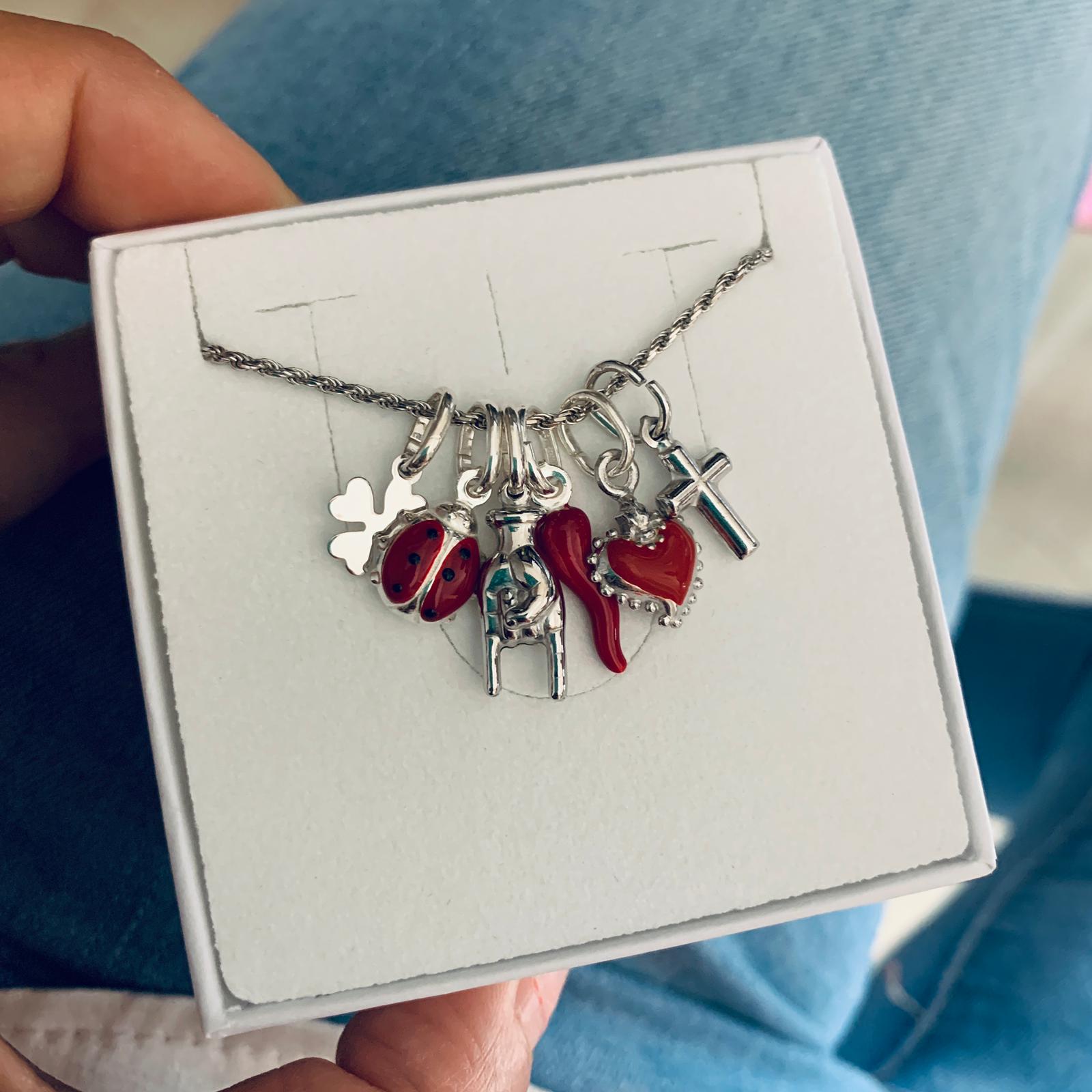 collana scaramantica in argento 925 versione silver . RabiosaJewels