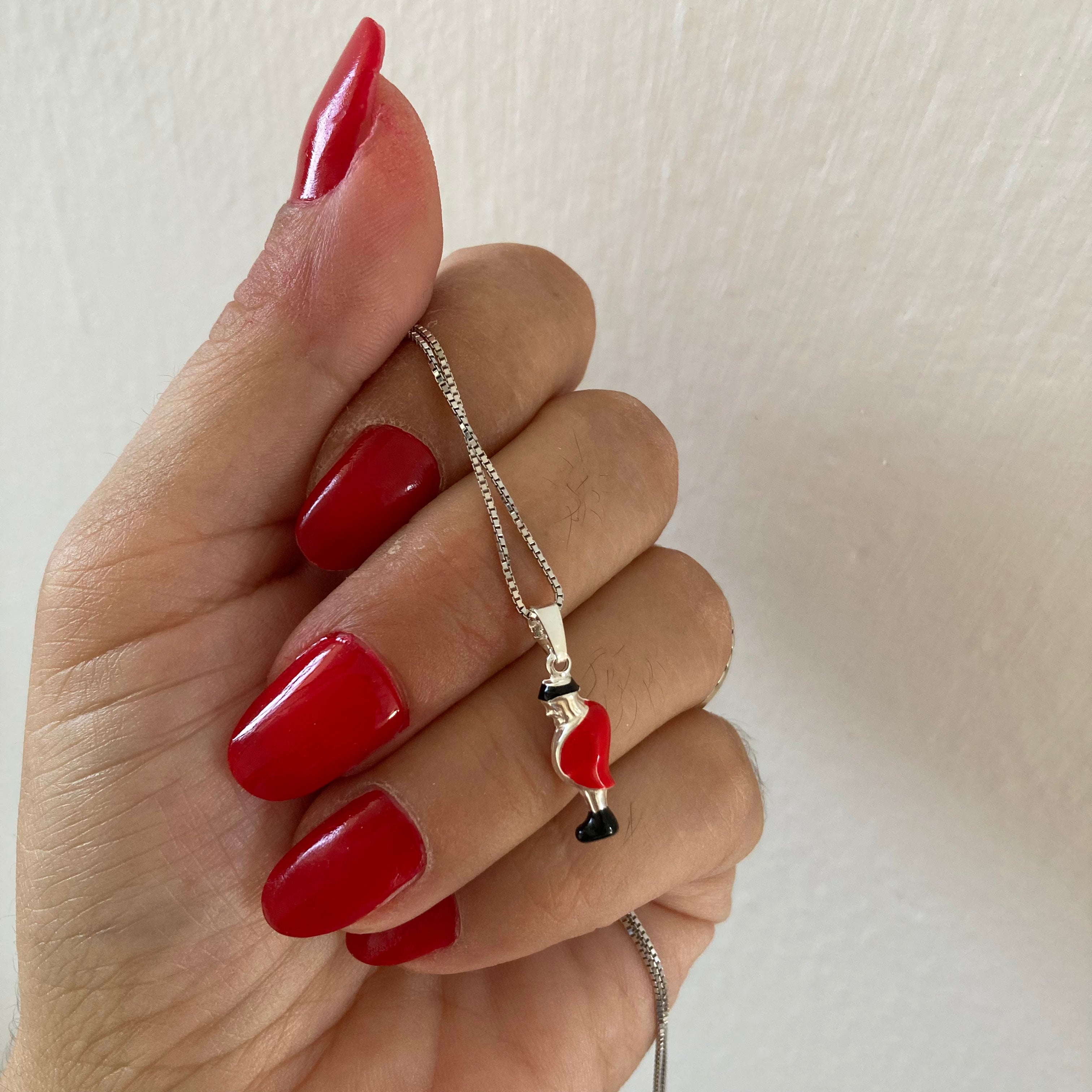 collana con ciondolo gobbo portafortuna in argento925. RabiosaJewels