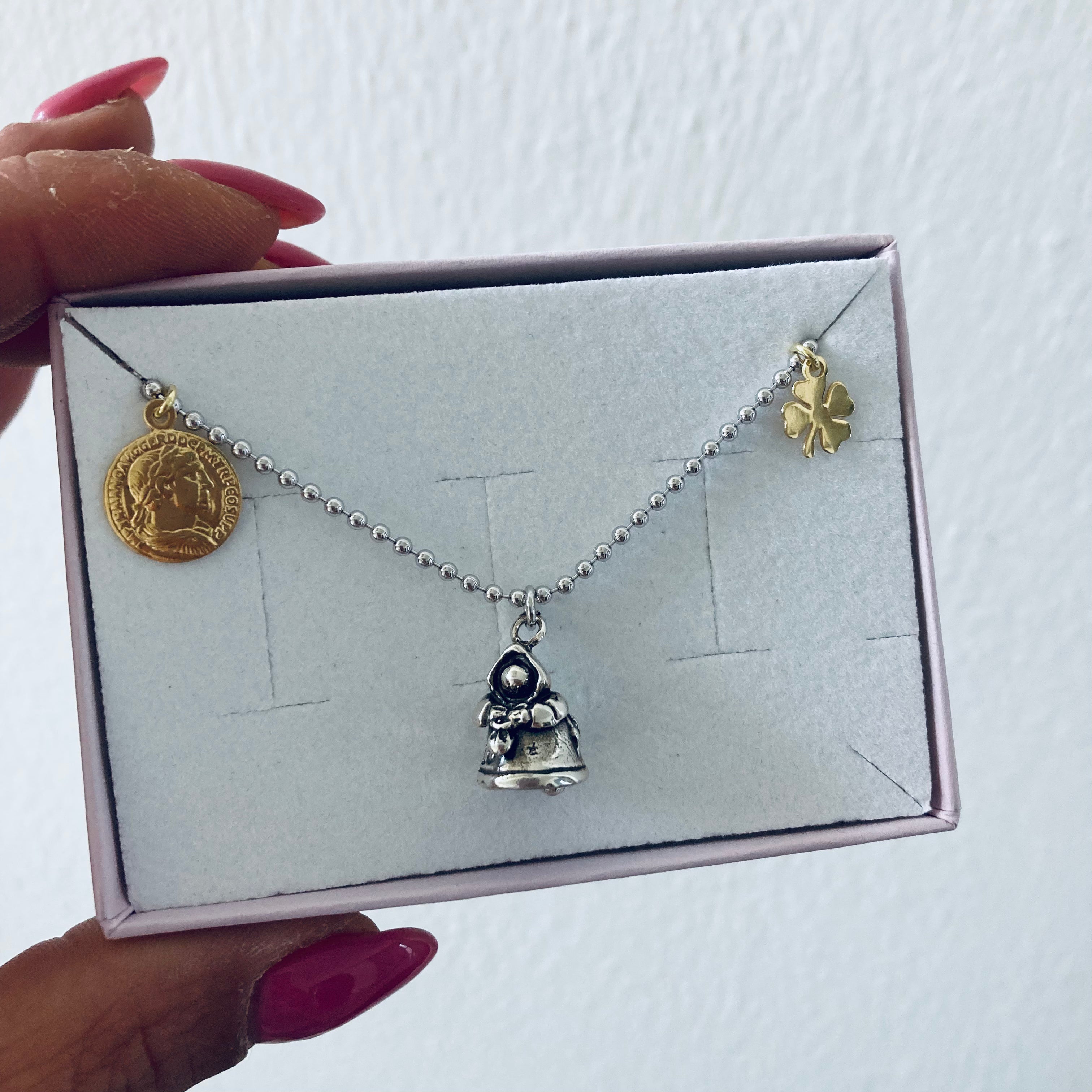 collana munaciello in argento 925 di RabiosaJewels. o' munaciello