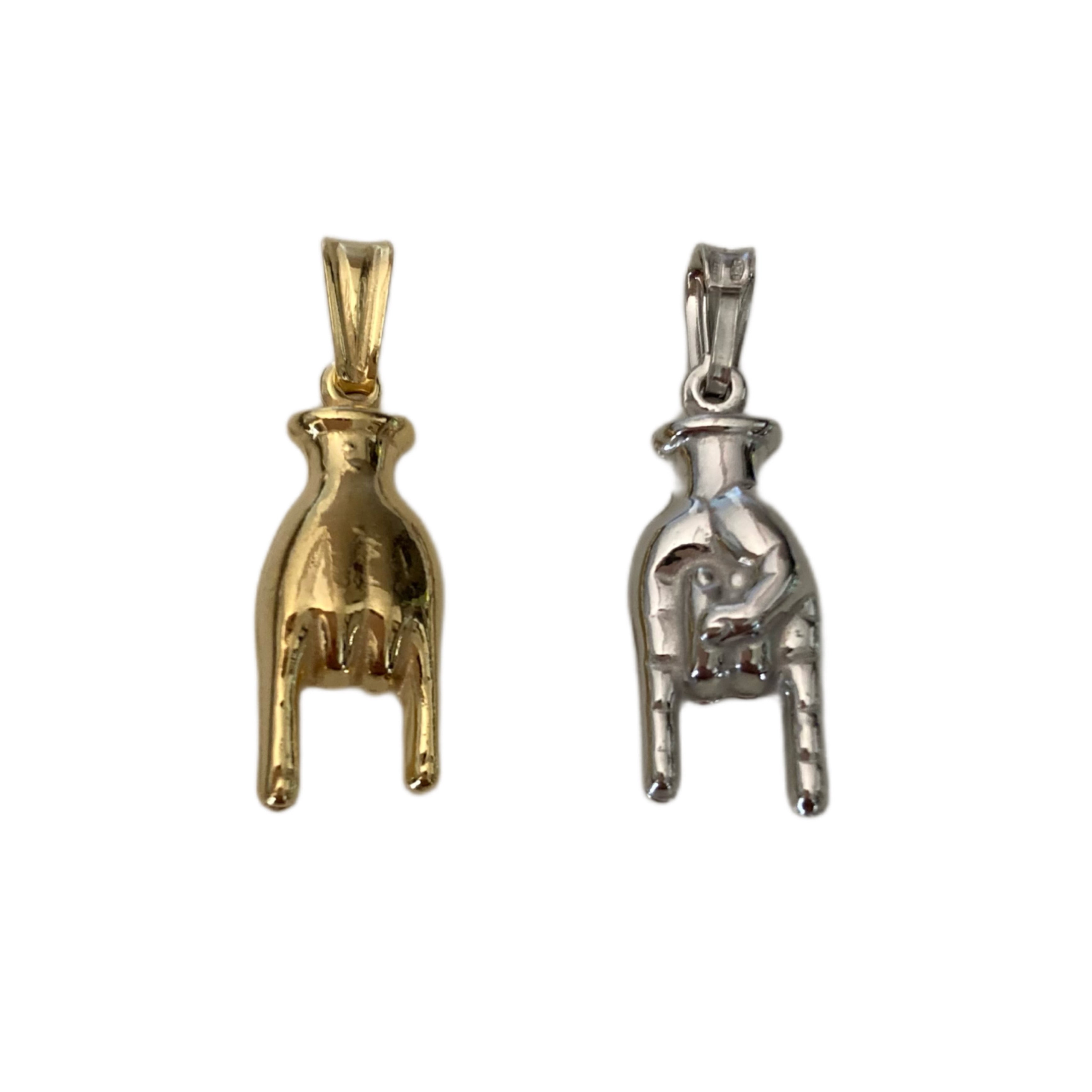 ciondolo corna bomby in argento 925. RabiosaJewels