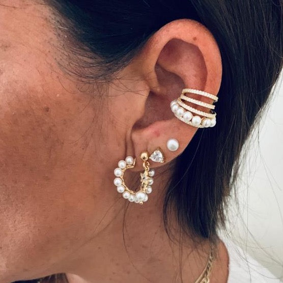 Earcuff PERLE e ZIRCONI