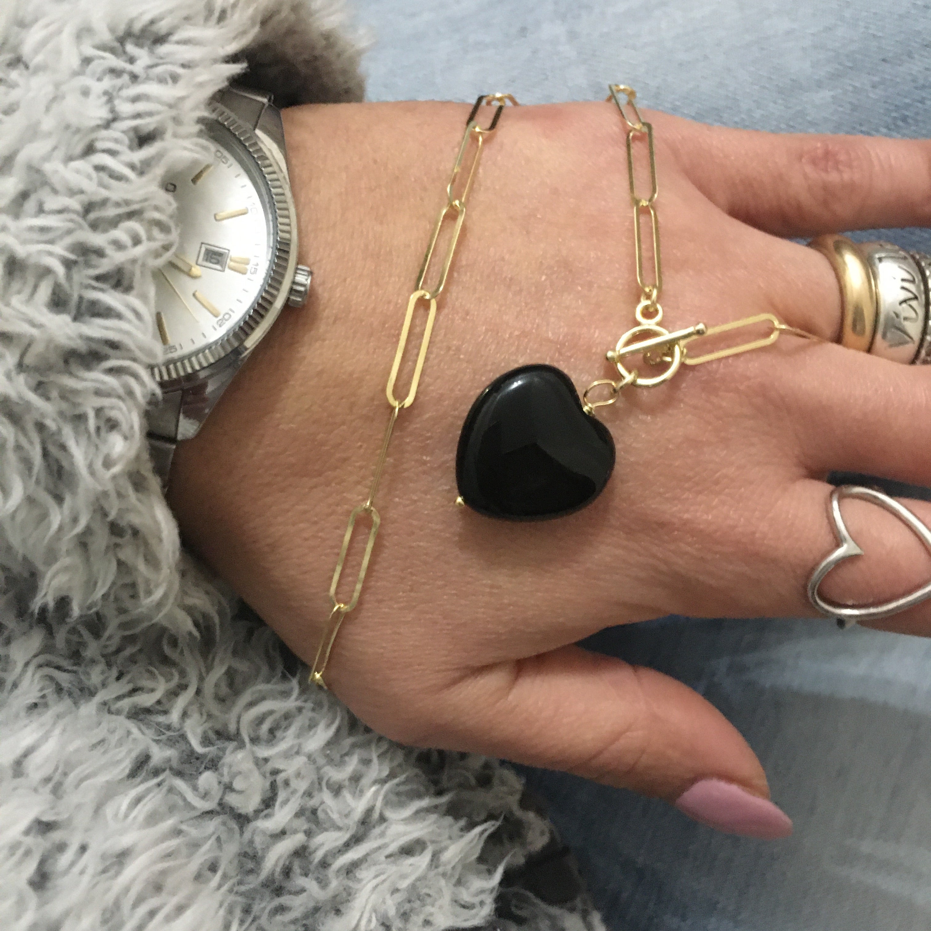 Collana CUORE ONICE (6153125429440)