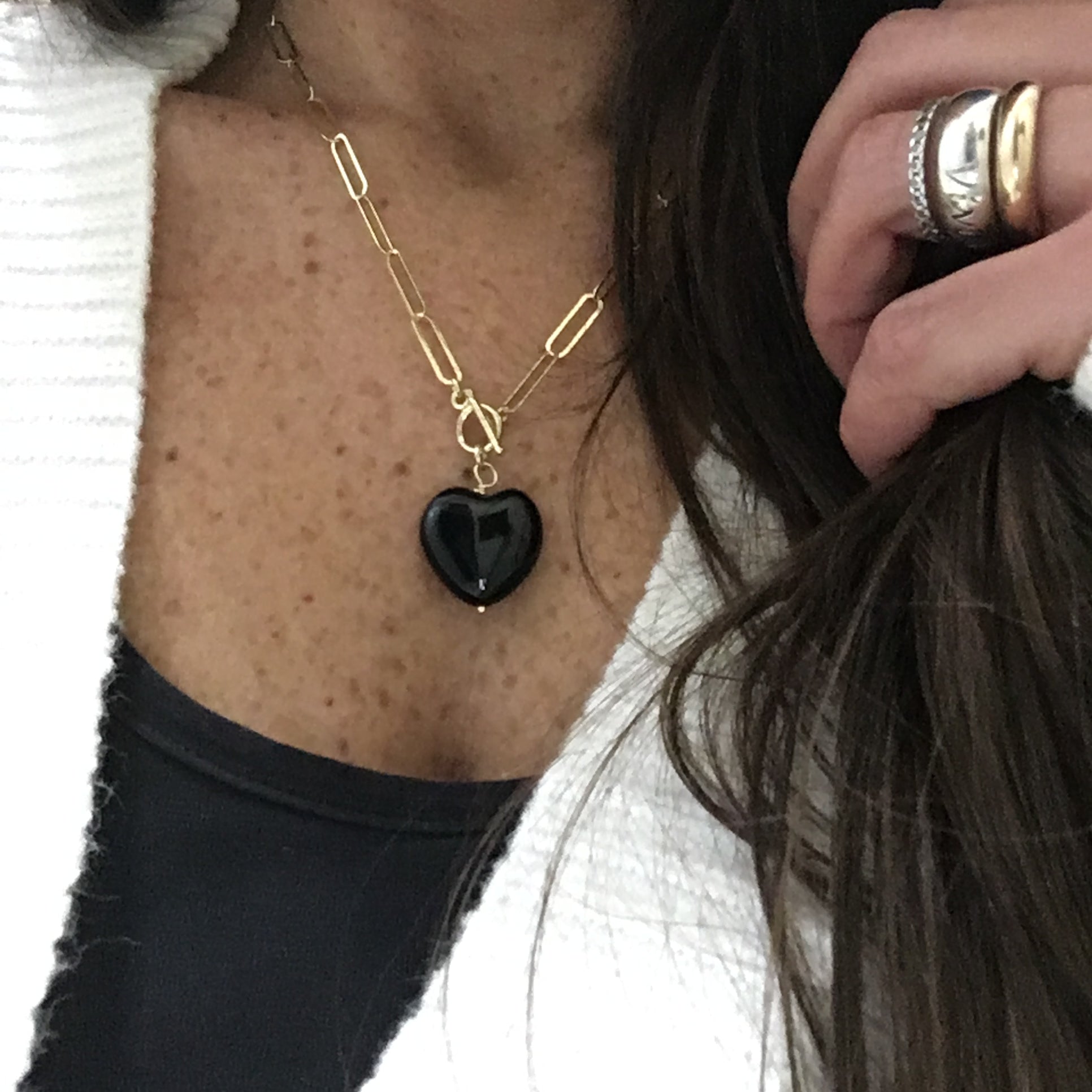 Collana CUORE ONICE (6153125429440)