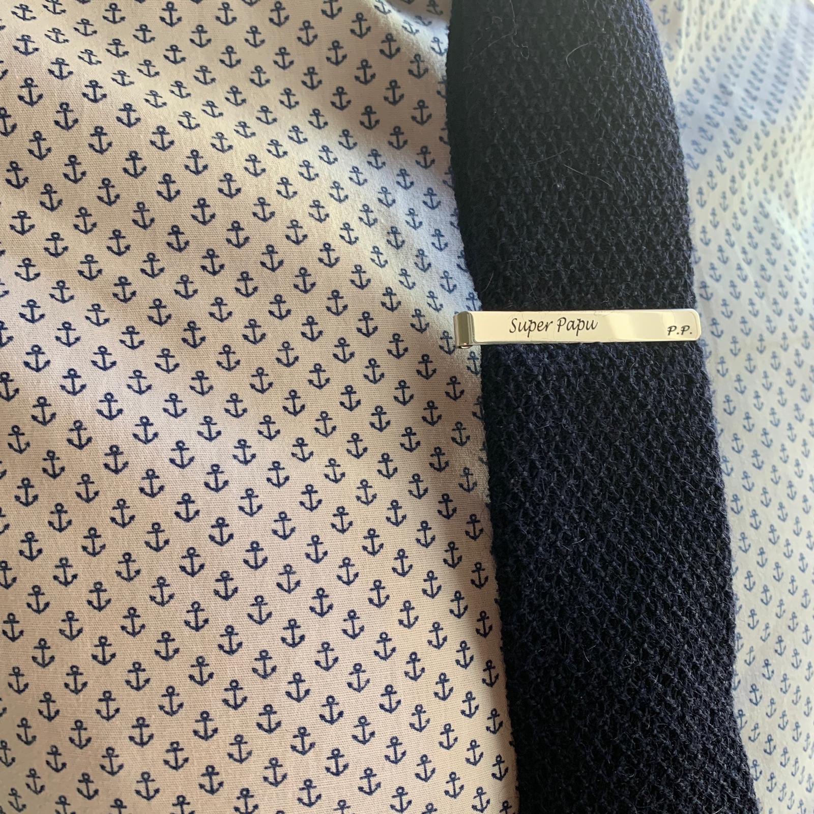 rabiosajewels. fermacravatta in argento 925. personalizzato.