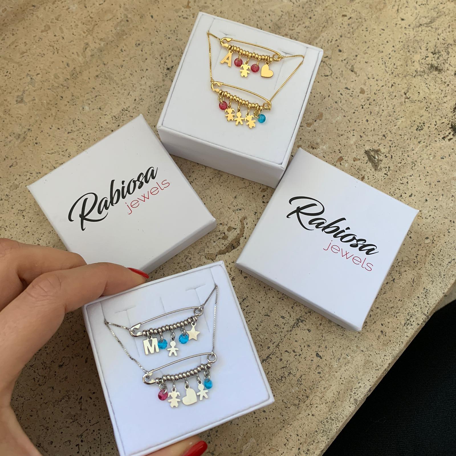 rabiosajewels.collana balia.argento 925. collana per mamme. gold.silver