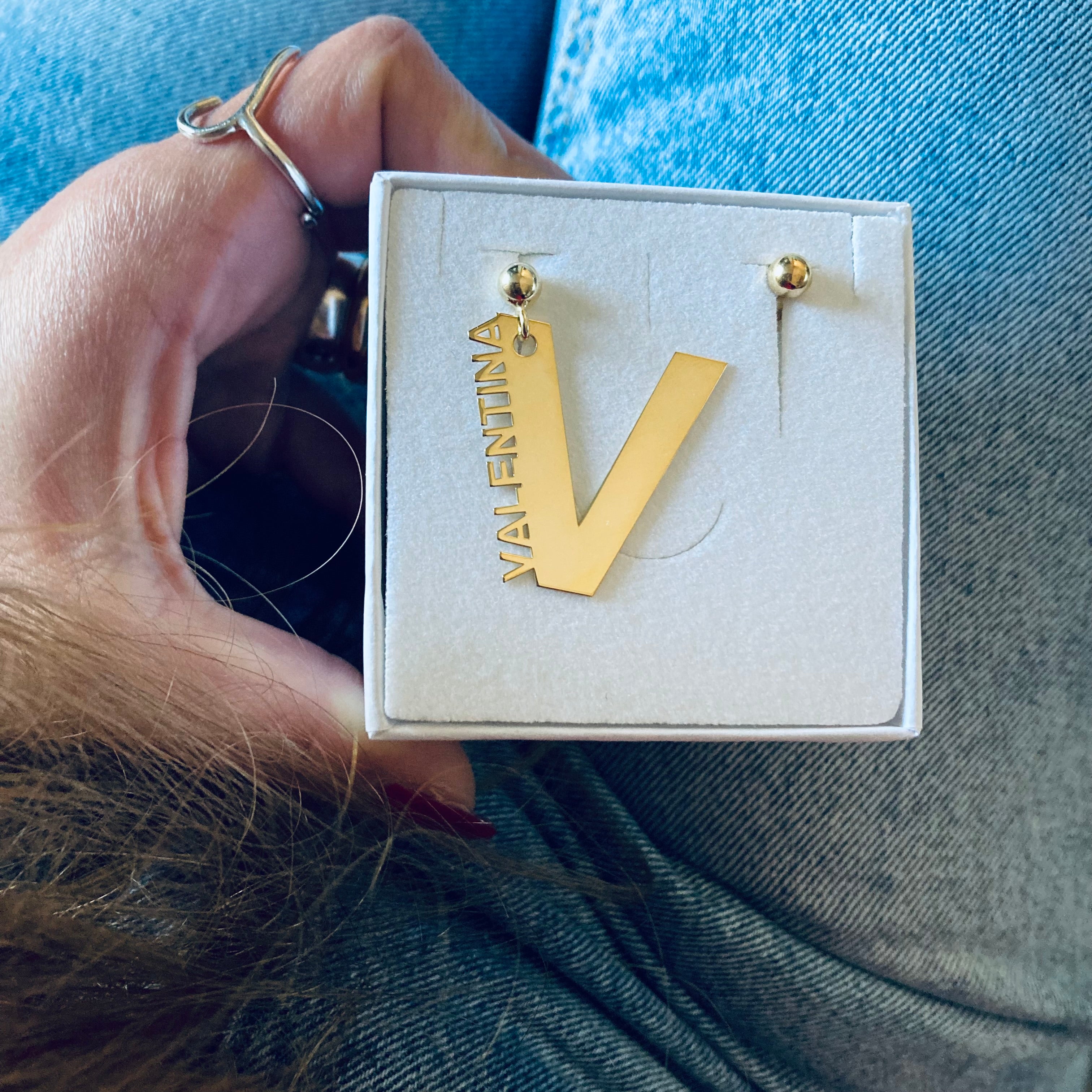 Orecchini INIZIALE CON NOME