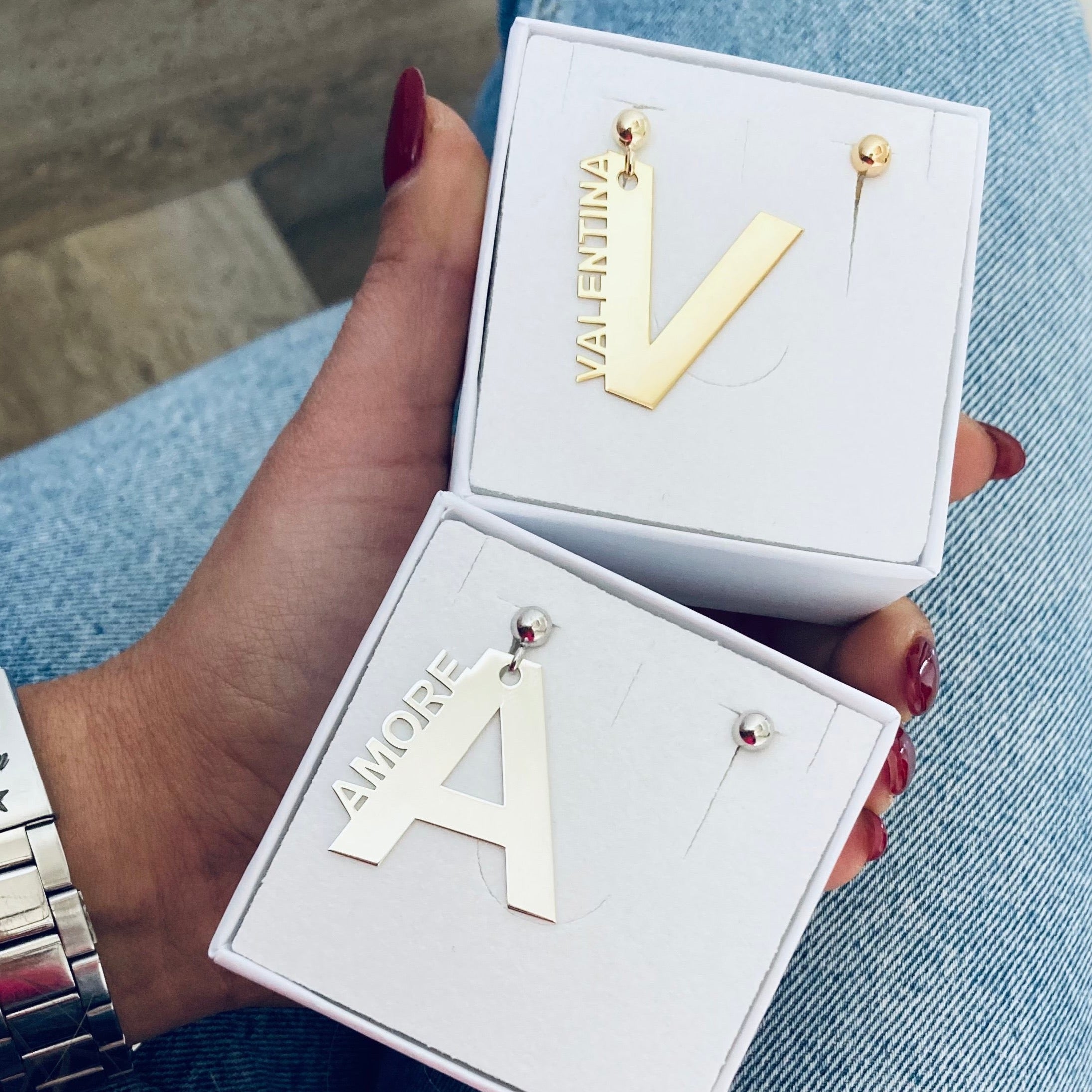 Orecchini INIZIALE CON NOME