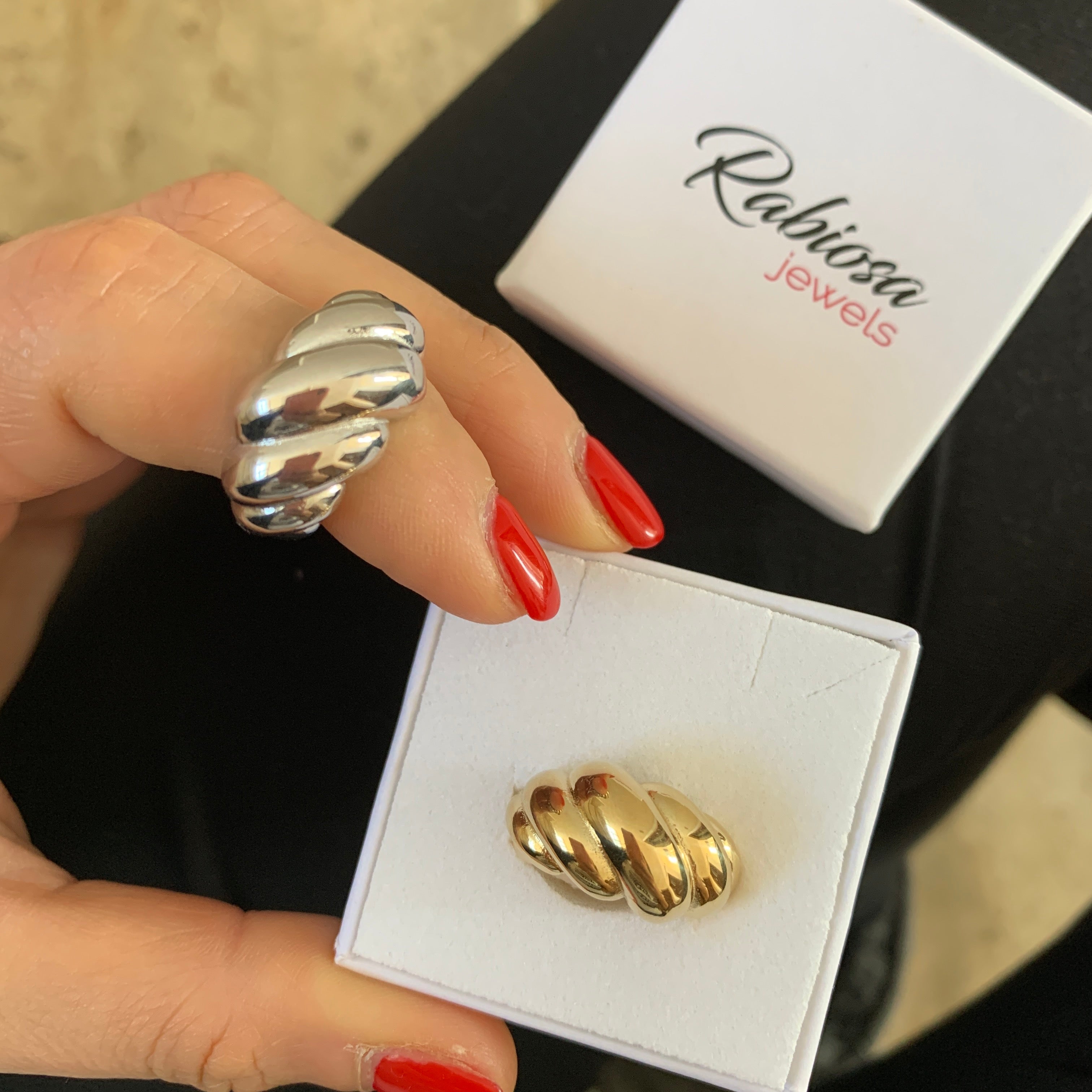rabiosajewels_anello conchiglione_silver_gold