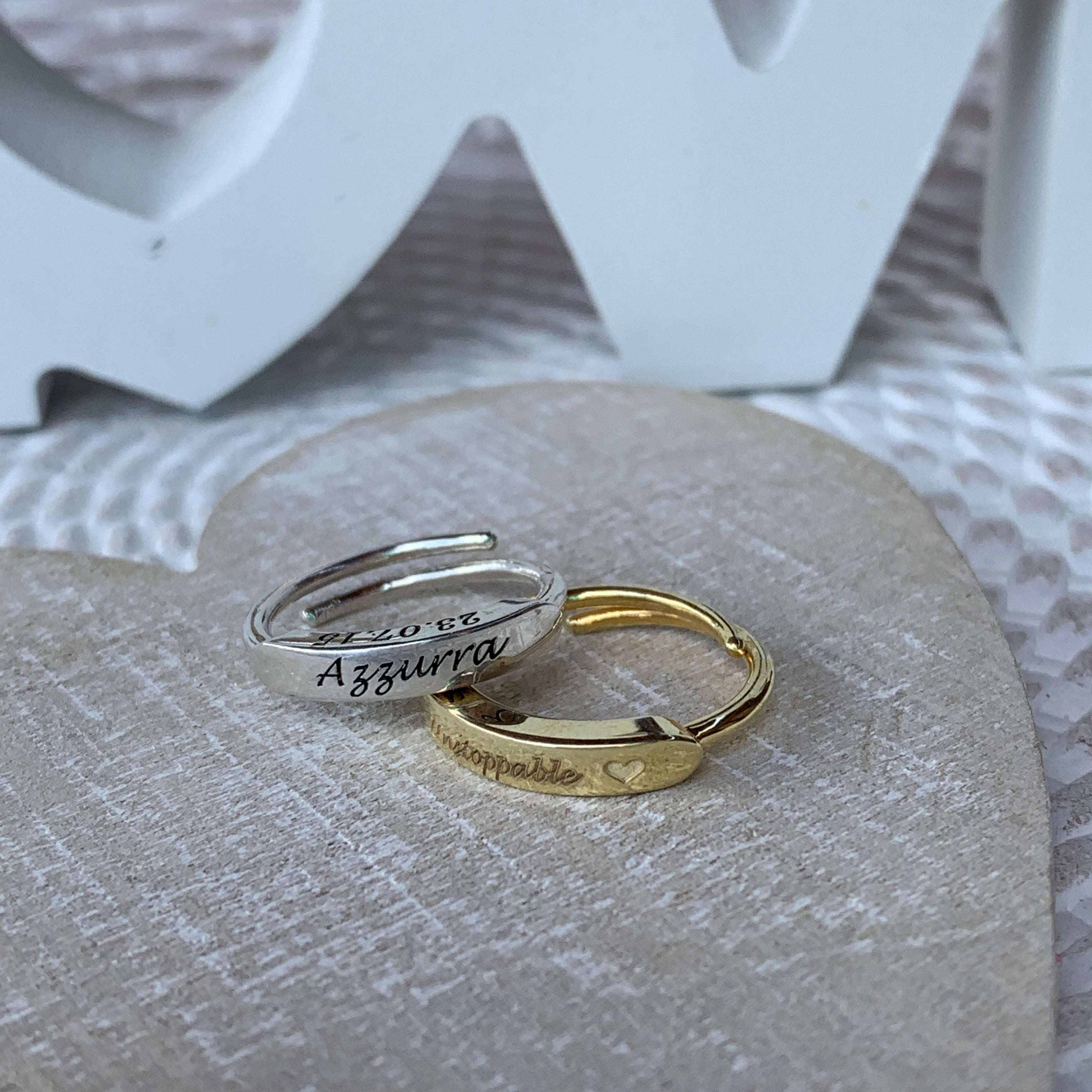 rabiosajewels. anello label regolabile e personalizzato. disponibile silver e gold. argento925. ring.
