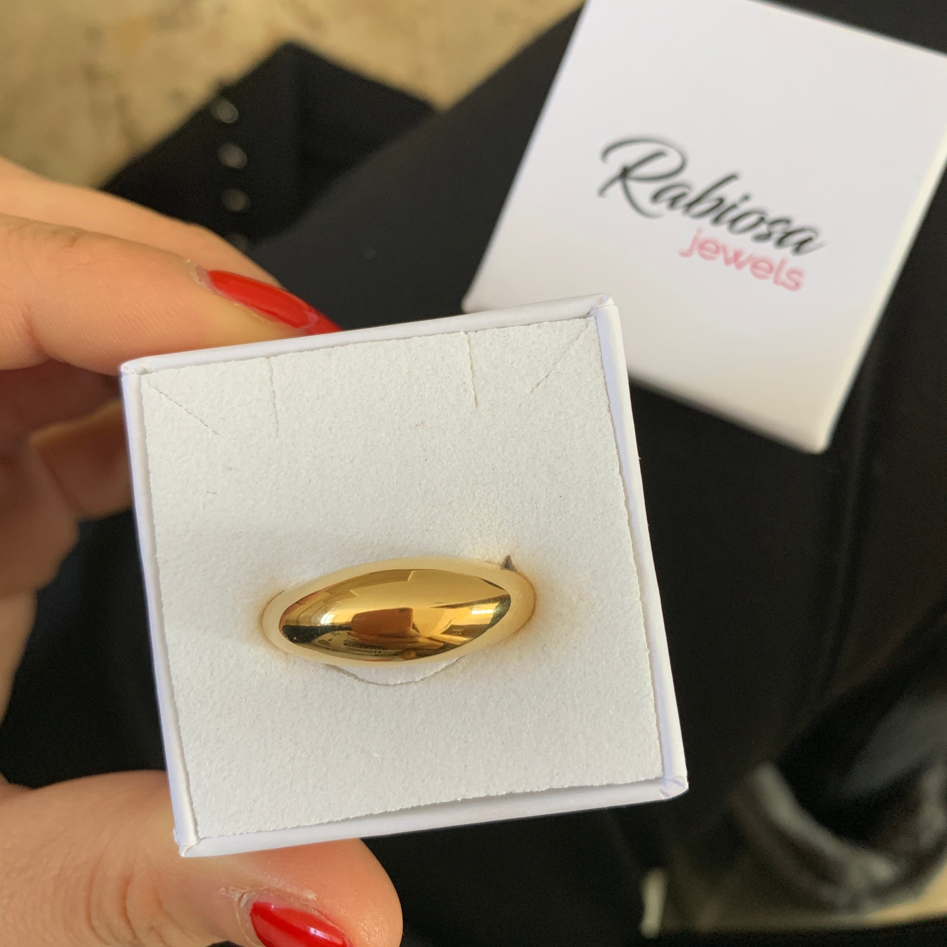 rabiosajewels_anello moon_silver_gold. Argento925 regolabile