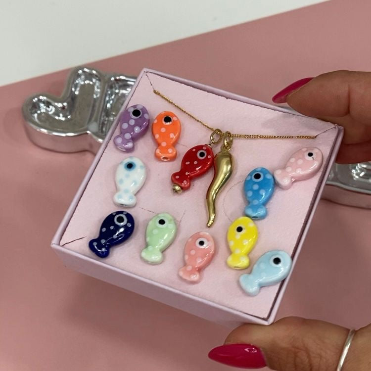 Collana PESCE E CORNO