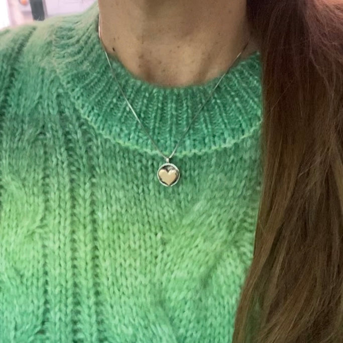 Collana cuore bicolor di RabiosaJewels 