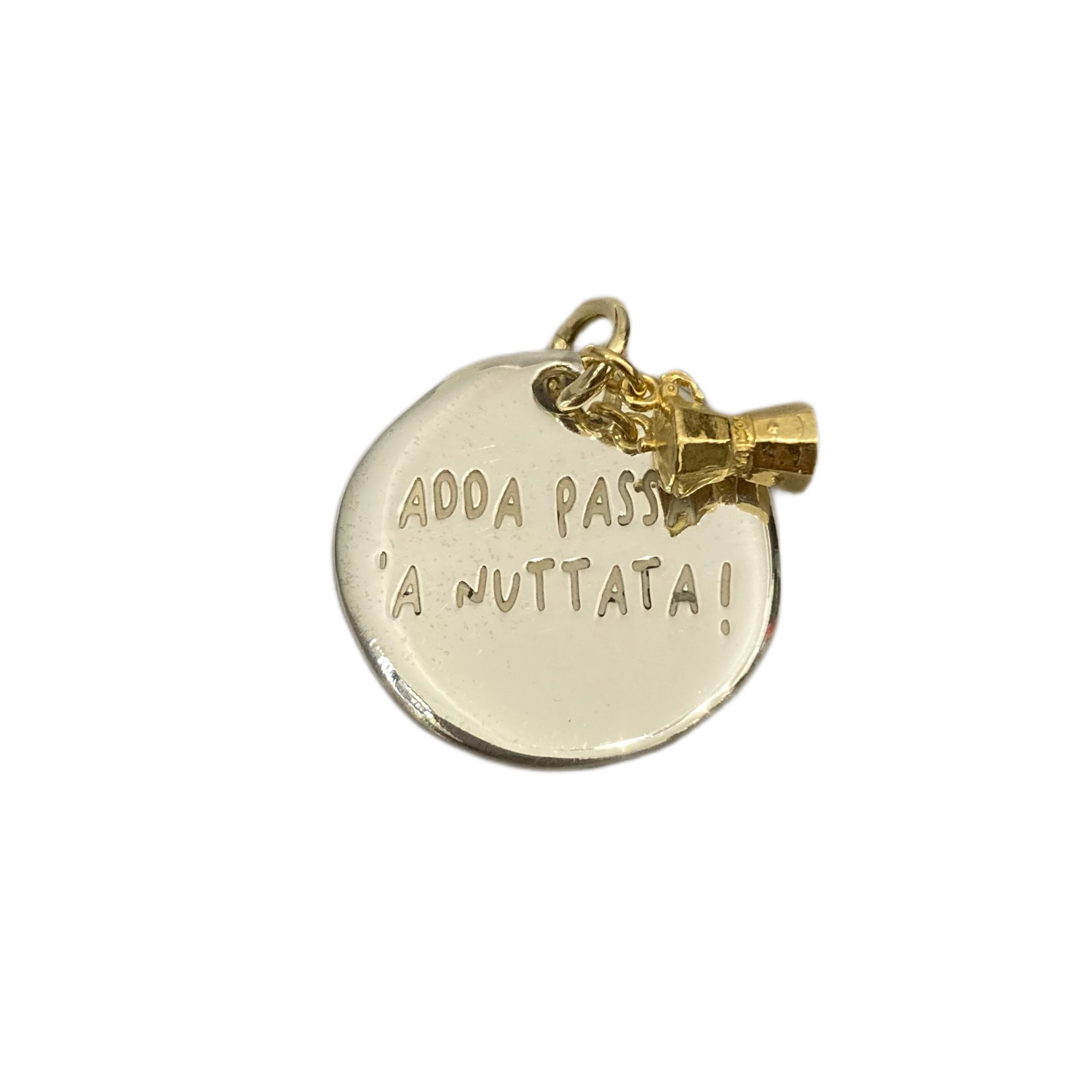 Ciondolo frase Napoli: ADDA PASSÁ ‘A NUTTATA! RabiosaJewels 