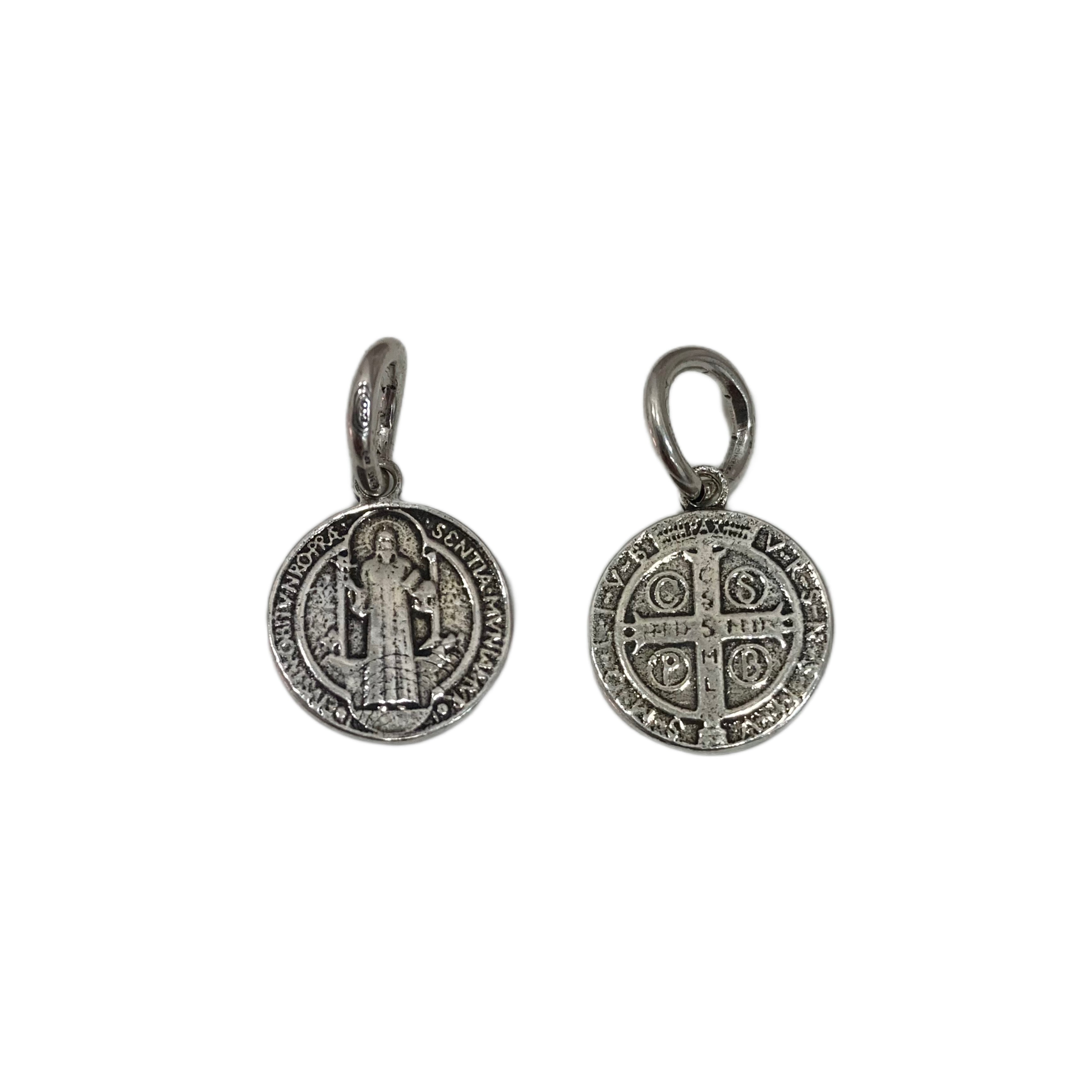 Ciondolo medaglia San benedetto di RabiosaJewels 
