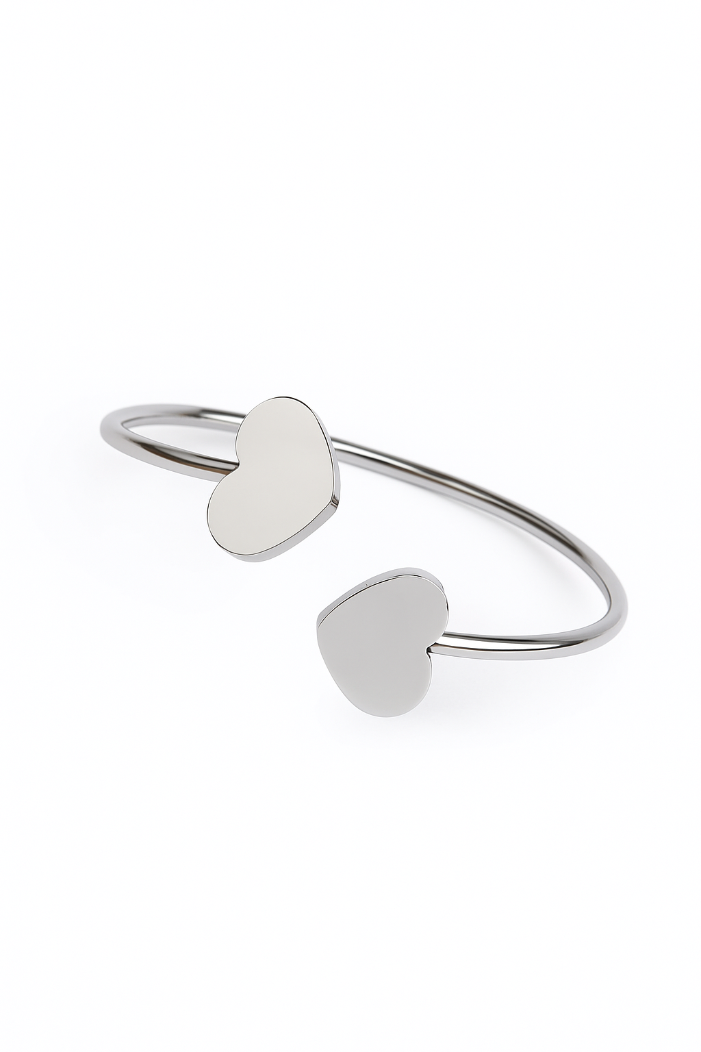 Bangle ACCIAIO DOPPIO CUORE