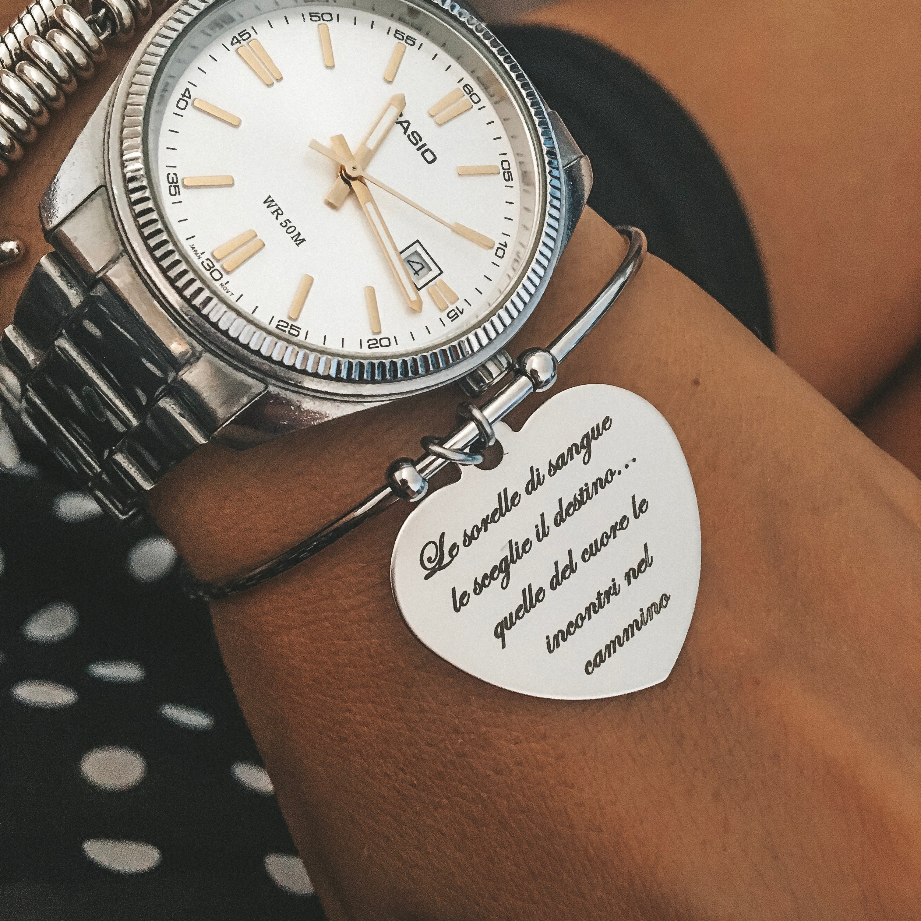 Bracciale Rigido con Ciondolo PERSONALIZZATO (4167556005951)