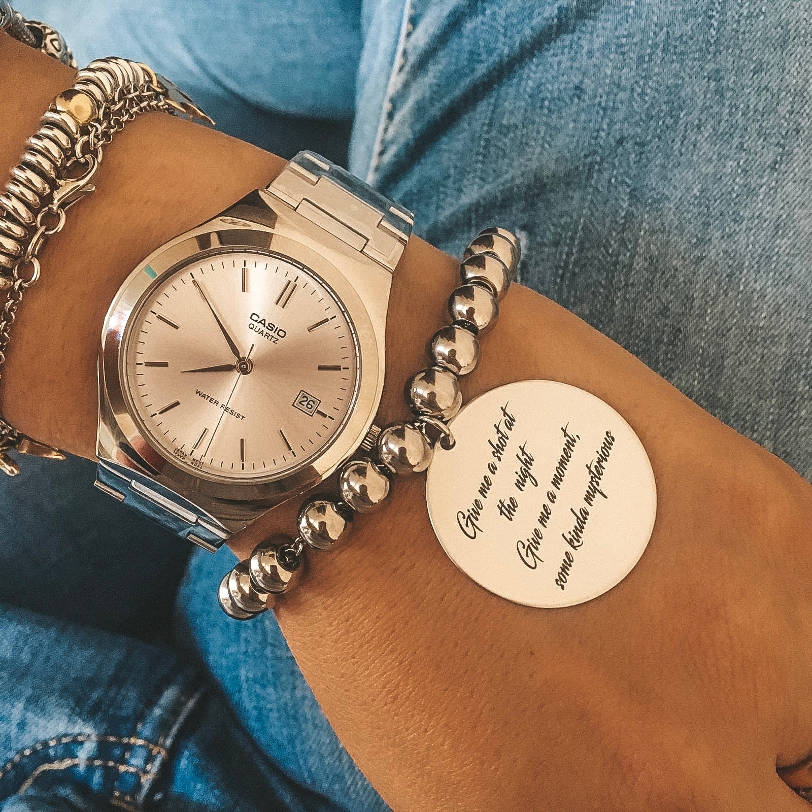Bracciale Sfere con Ciondolo PERSONALIZZATO (4167563739199)